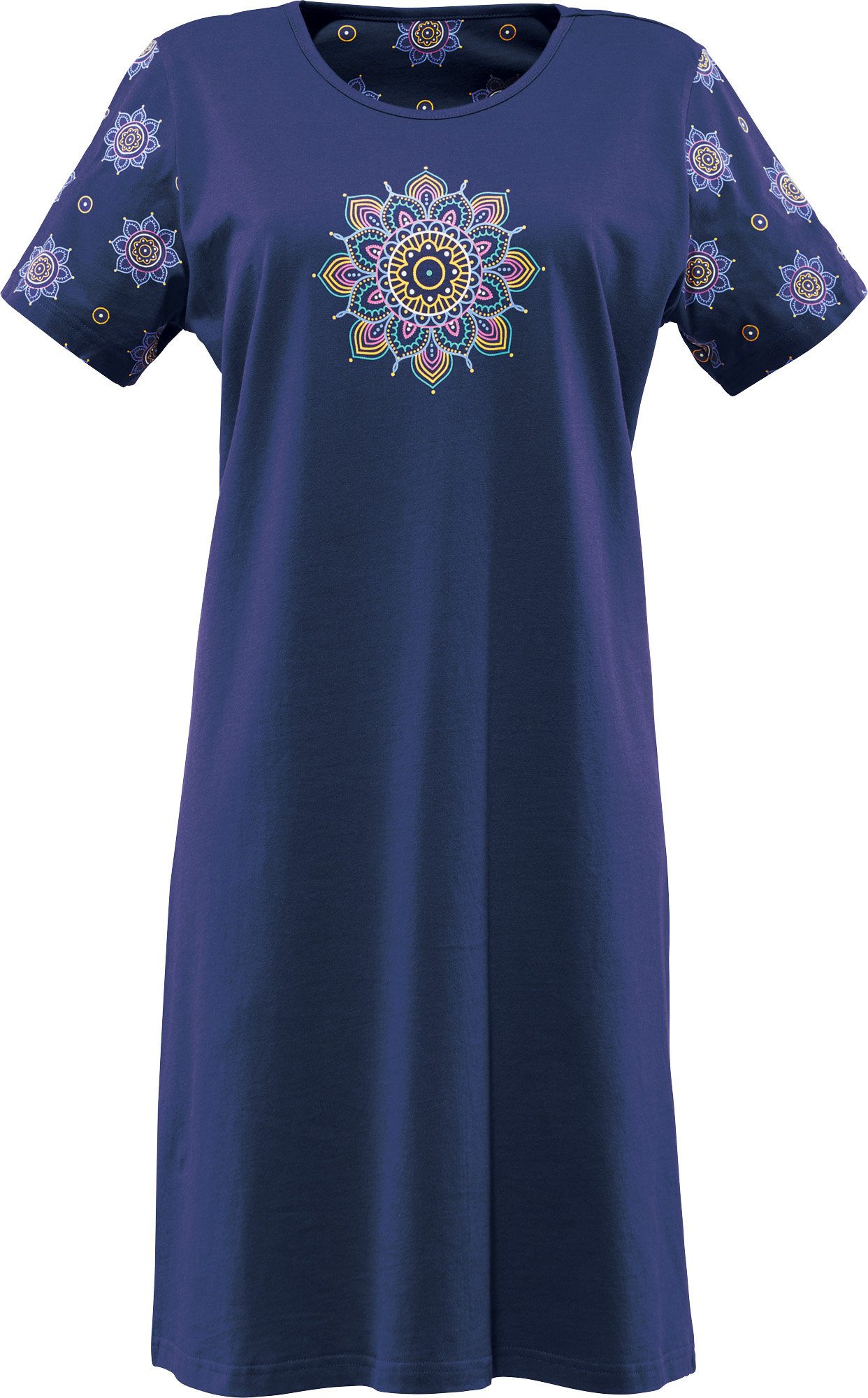 Erwin Müller Nachthemd Damen-Nachthemd Single-Jersey gemustert