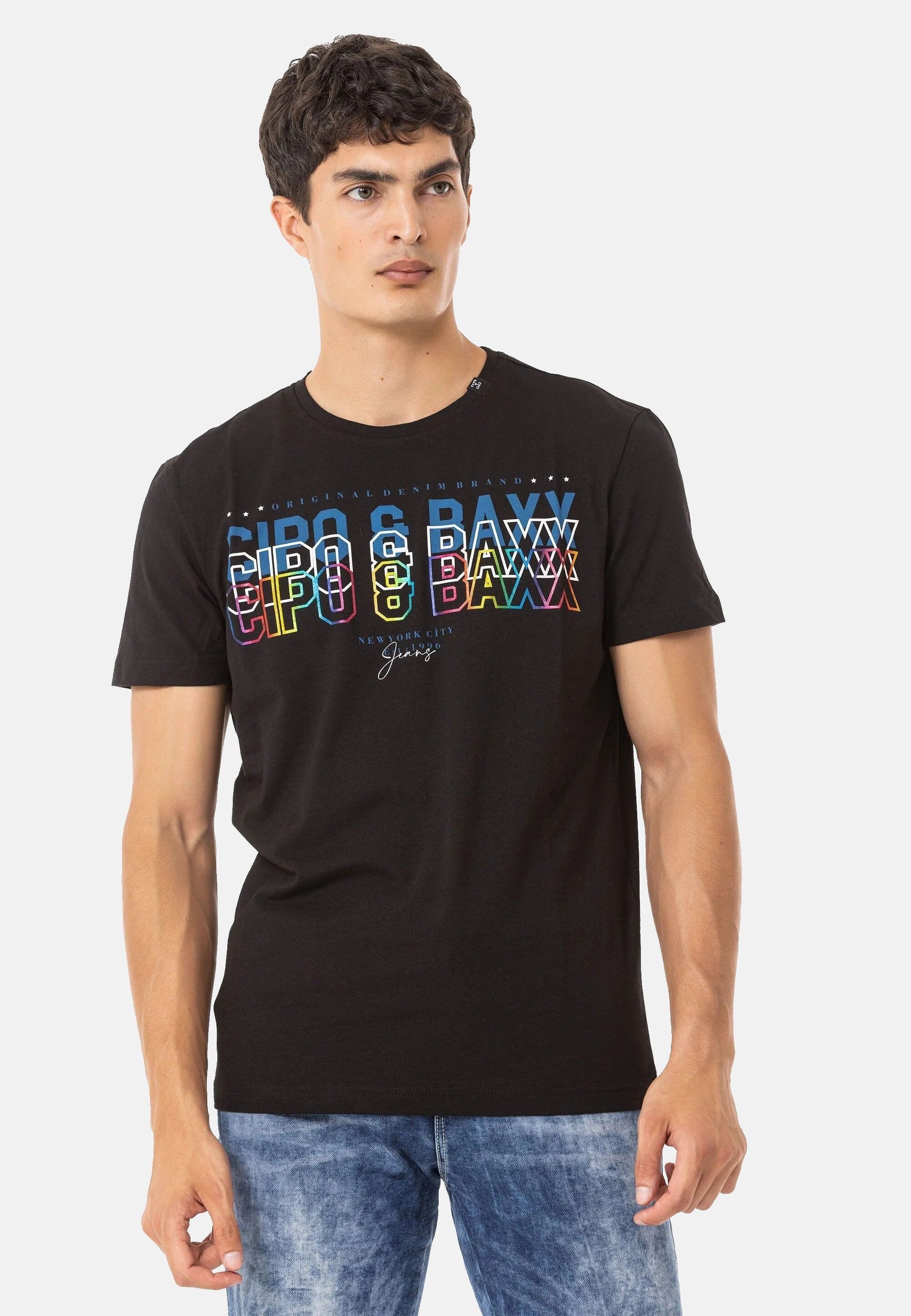 Cipo & Baxx T-Shirt CT717 gerade geschnitten