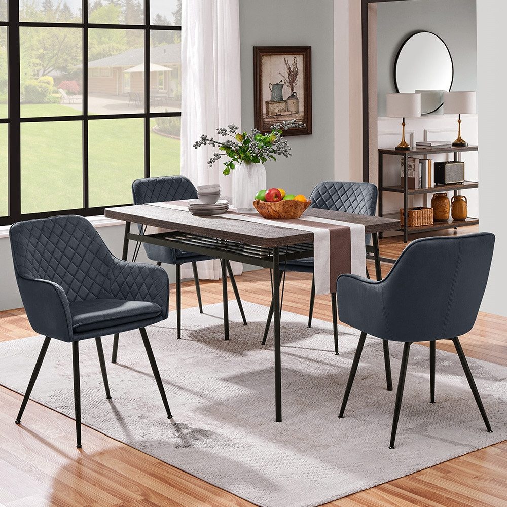 Yaheetech Esszimmerstuhl Küchenstühle (2 St), Stuhl-Set Polsterstühle mit A günstig online kaufen