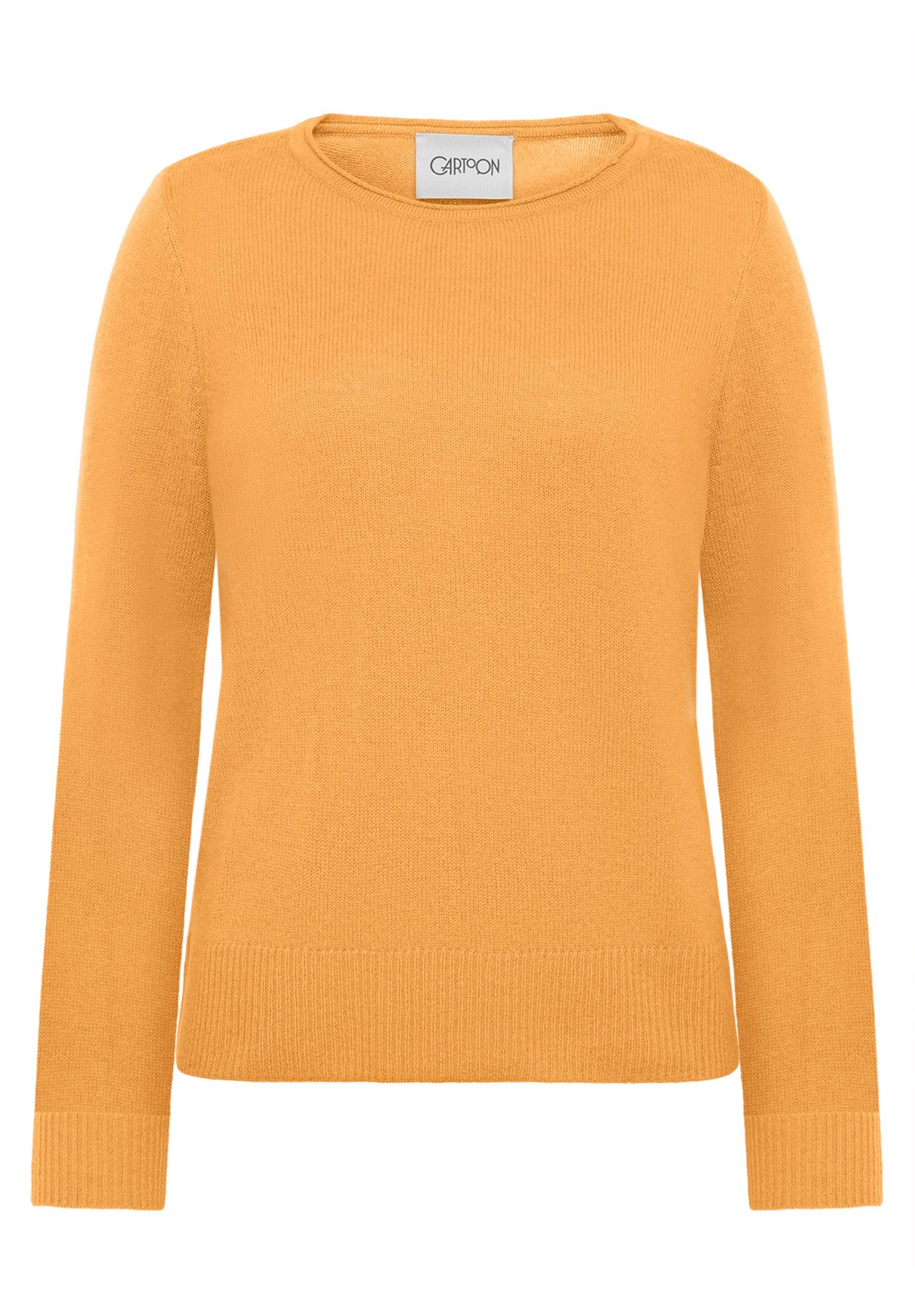 Cartoon Strickpullover Damen mit Rundhalsausschnitt (1-tlg)