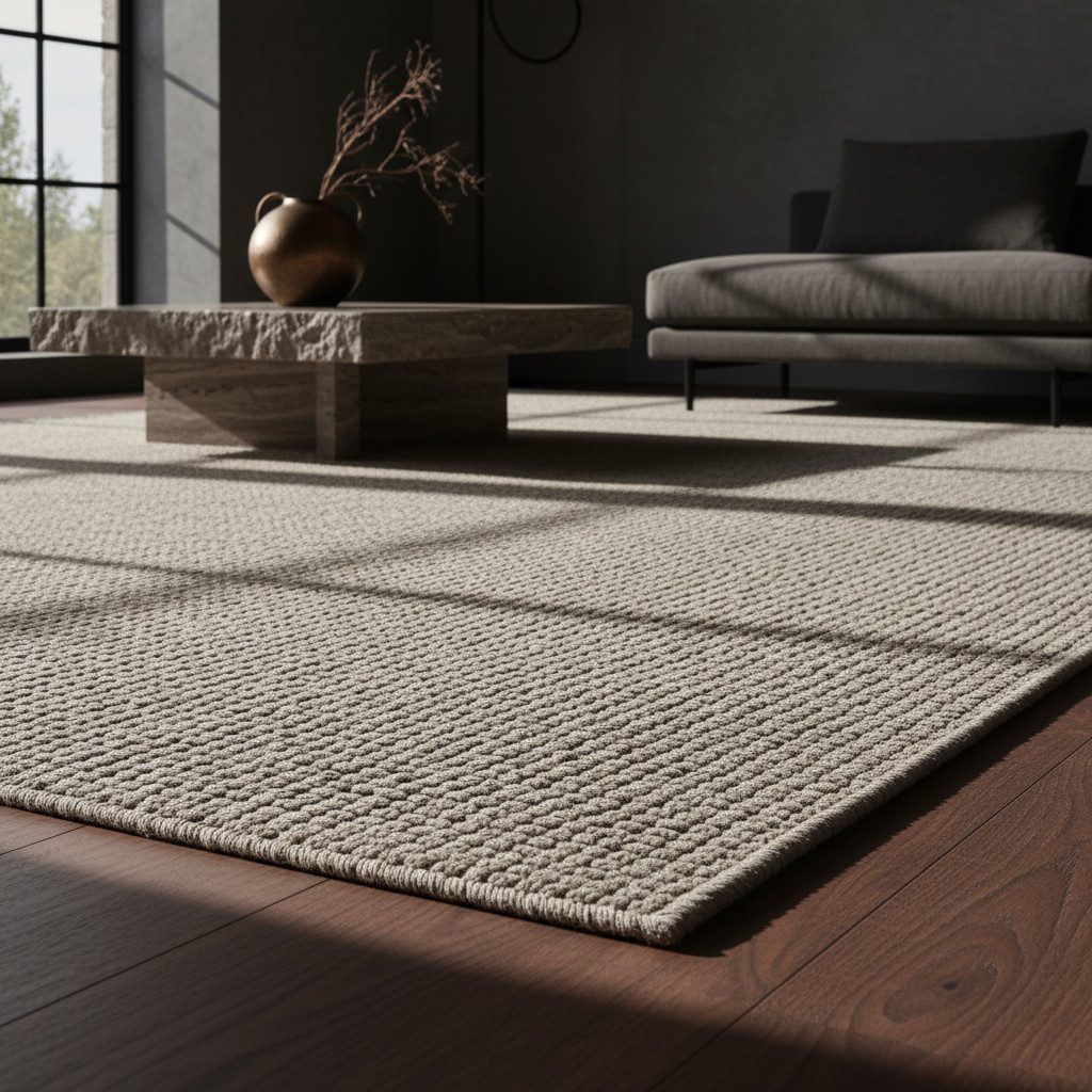 KADIMA DESIGN Teppich CIMA Wohnzimmer Schlafzimmer Waschbar Wohnzimmerteppich Esszimmer, Rechteckig, Höhe: 7 mm, Creme, 60x100 cm, Webteppich Strapazierfähig Uni Waschbar