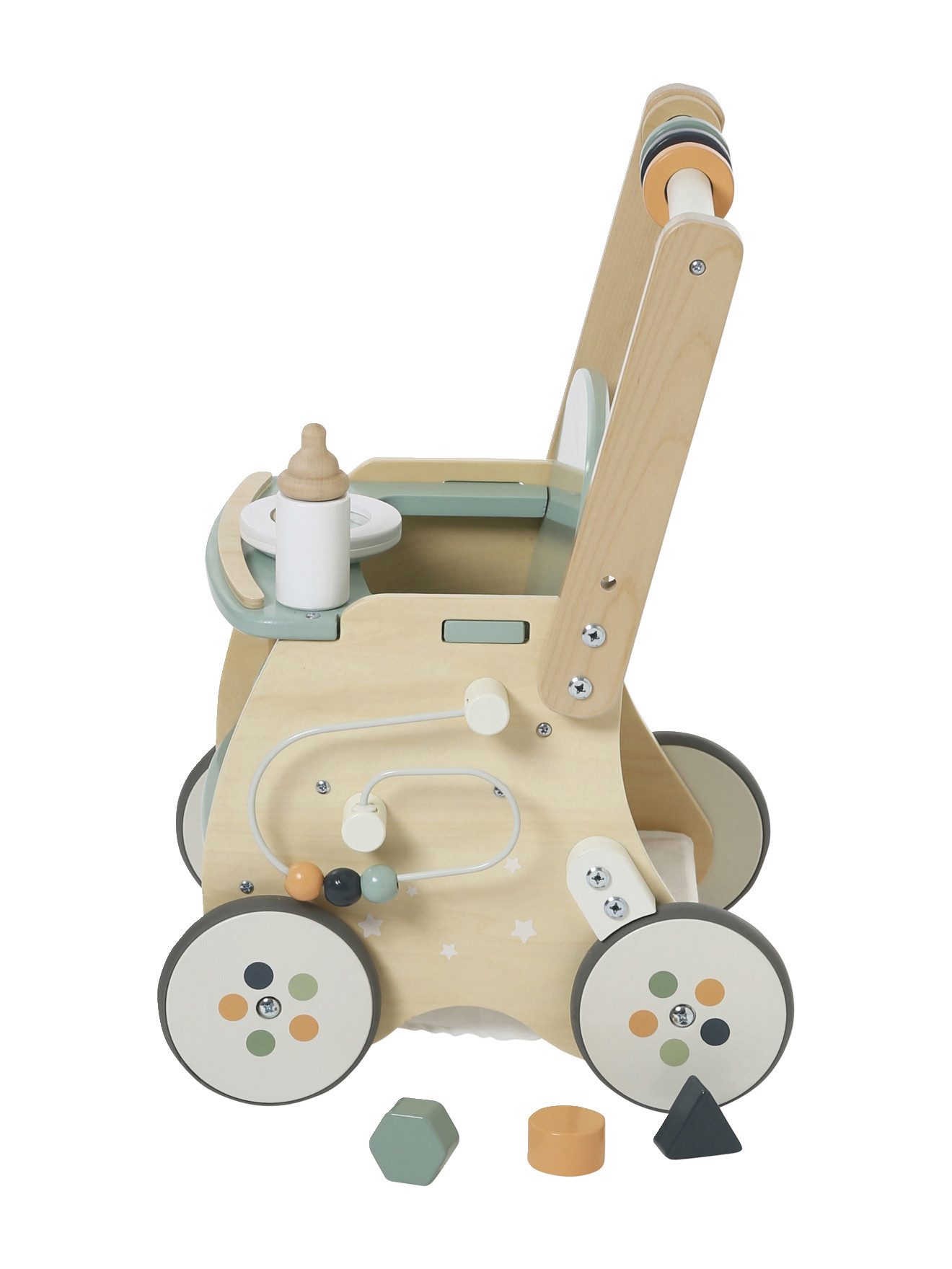 vertbaudet Lauflernwagen Lauflernwagen mit Puppensitz, Holz FSC®