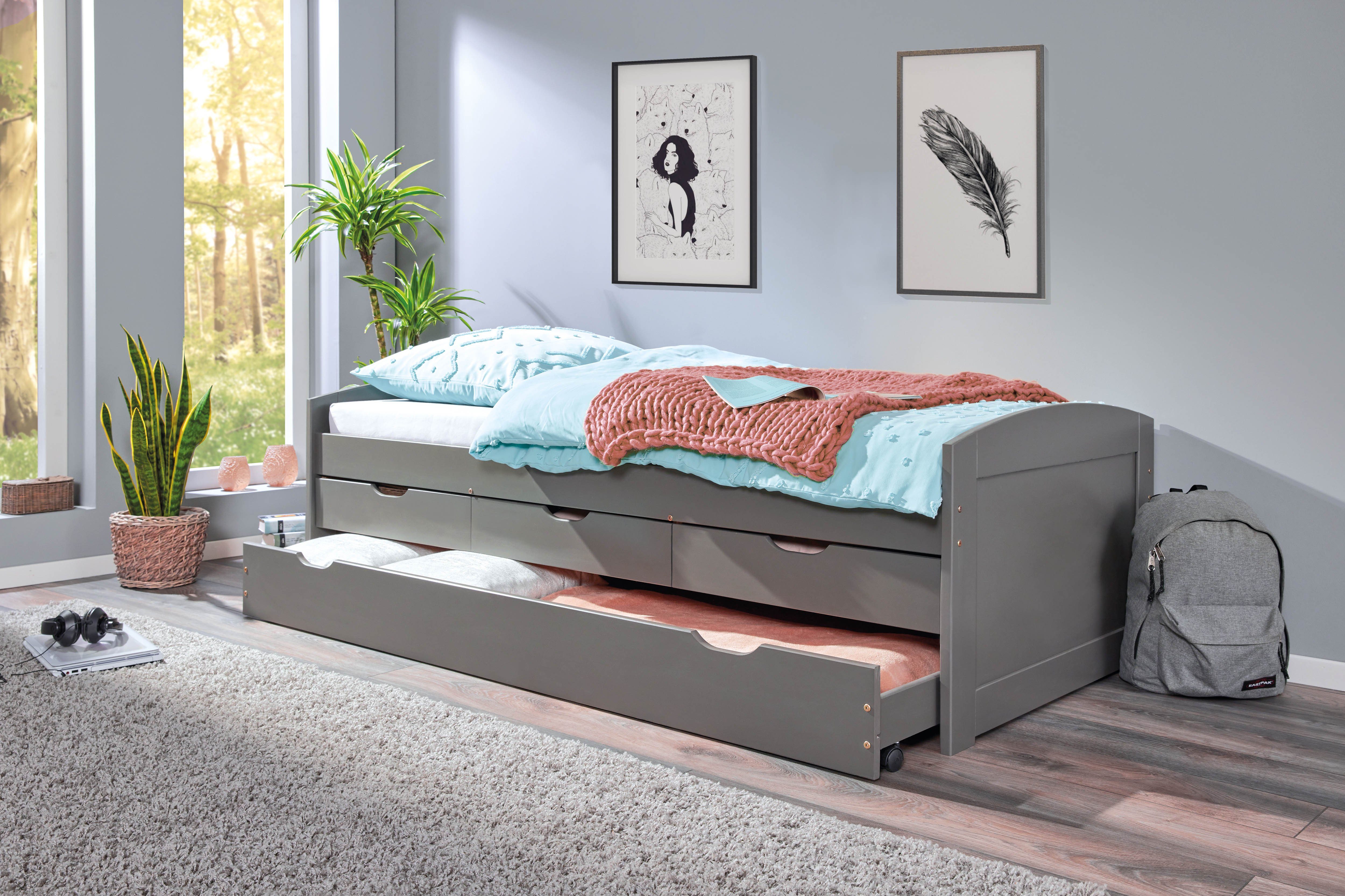 Ausziehbett 90x200 Gleiche Hohe
