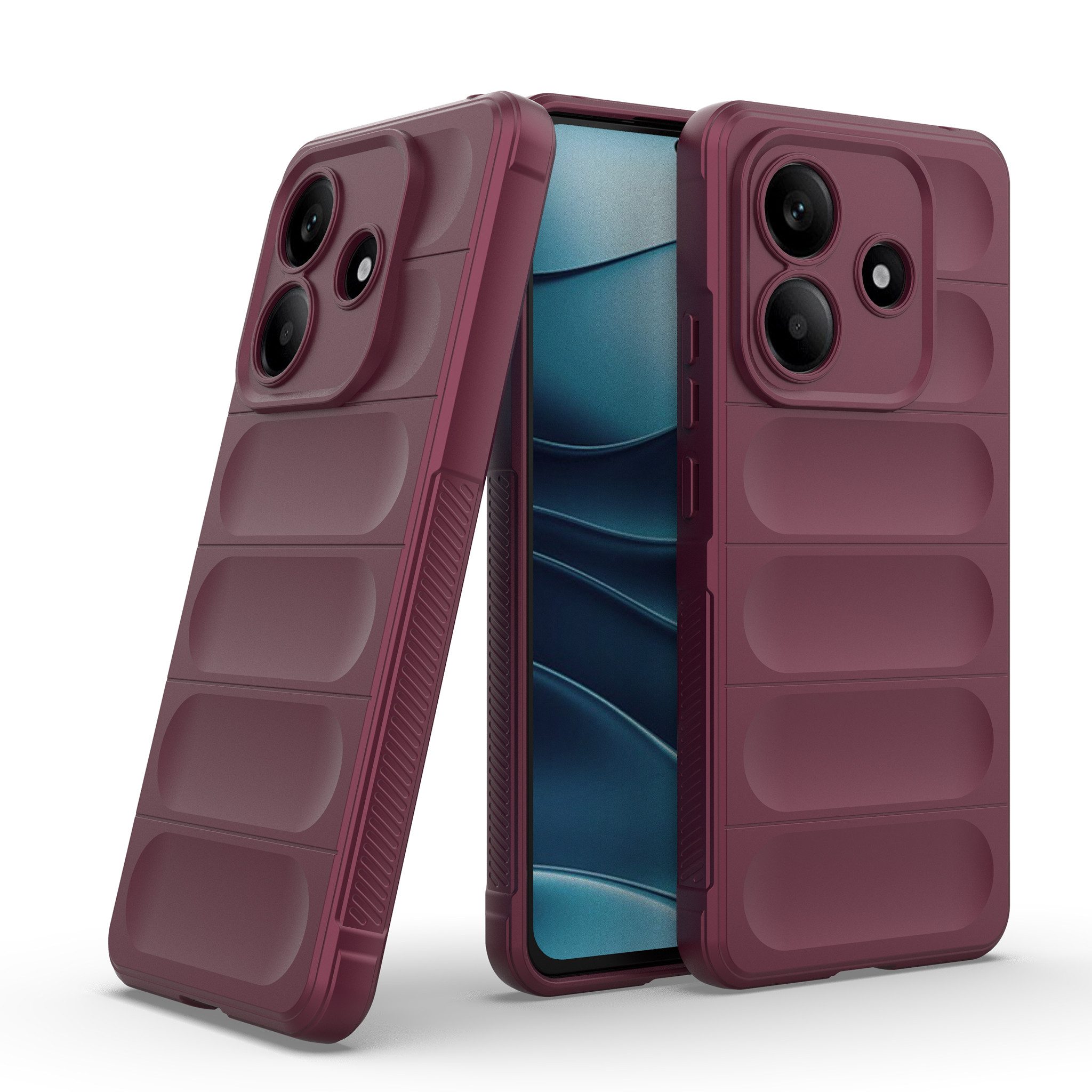 Tec-Expert Handyhülle Cover Hülle für Xiaomi Redmi Note 14 5G 6.67 Zoll, 6.67, Case mit Griffzonen und Mikrofaser Inlay