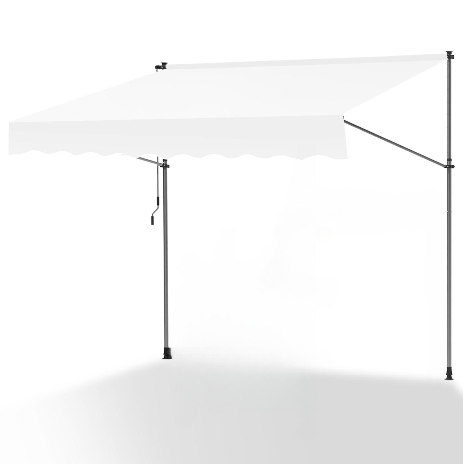 Clanmacy Klemmmarkise Klemmmarkise 200cm Balkonmarkise Markise günstig online kaufen