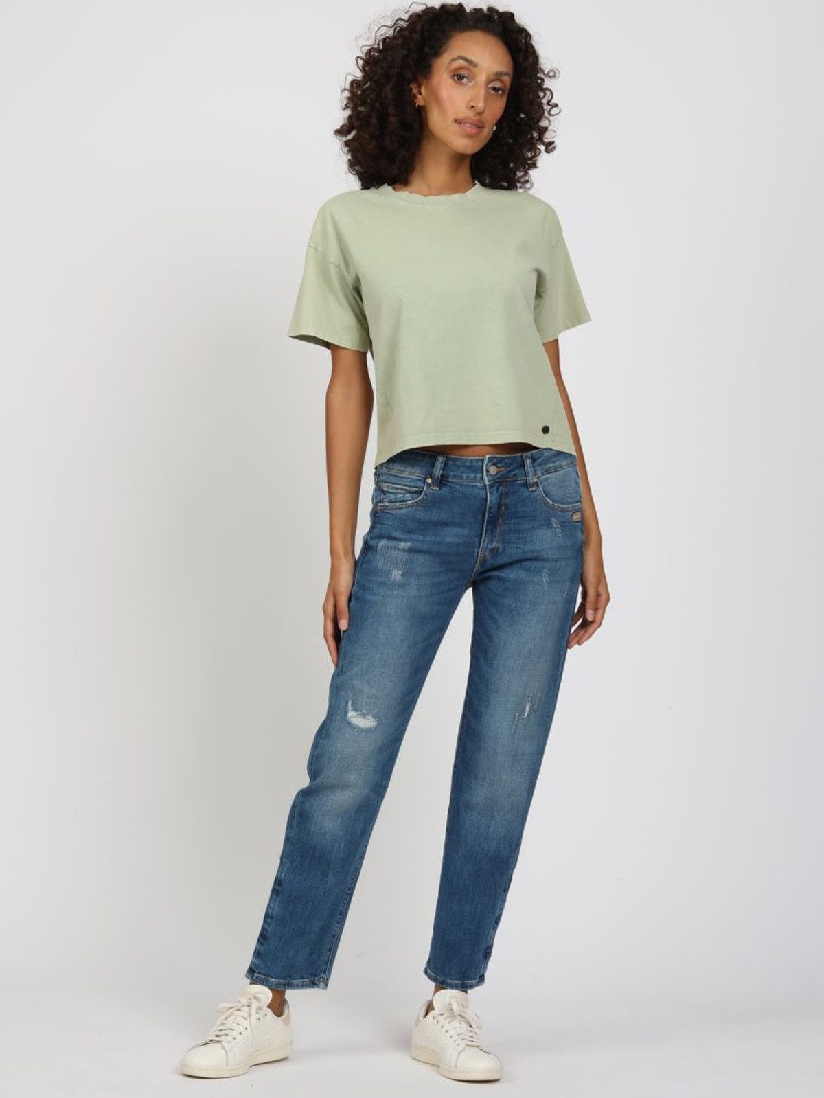 GANG Boyfriend-Jeans Gang Nadia Cropped Boyfriend Fit Pant (1-tlg) Boyfrien günstig online kaufen