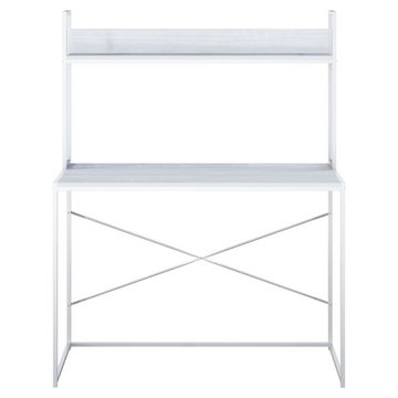 möbelando Regal-Schreibtisch 3008378 (LxBxH: 60x110x138 cm), aus Metall in Weiß