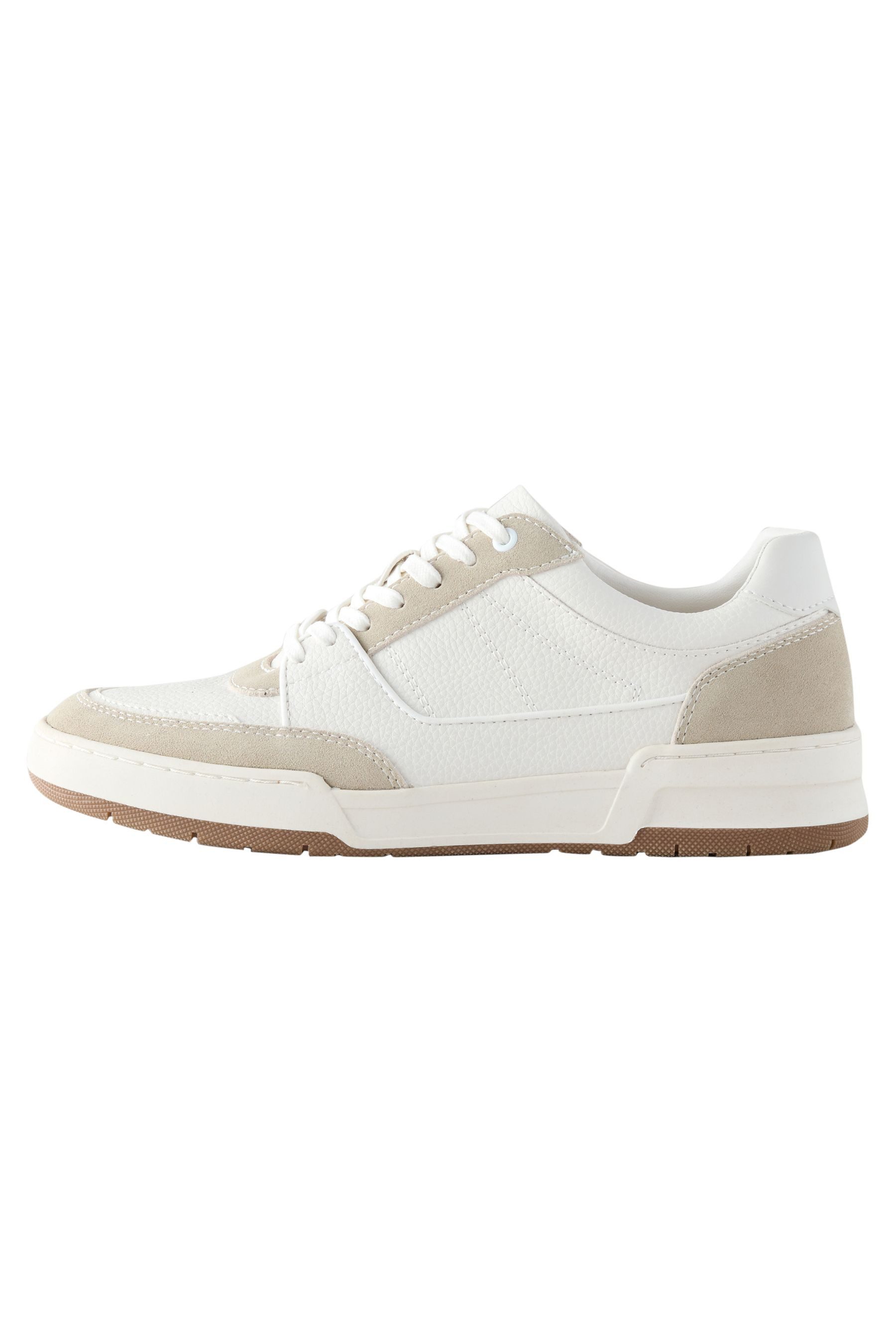 Lässig-elegante Sneaker mit Velourslederbesatz Sneaker
