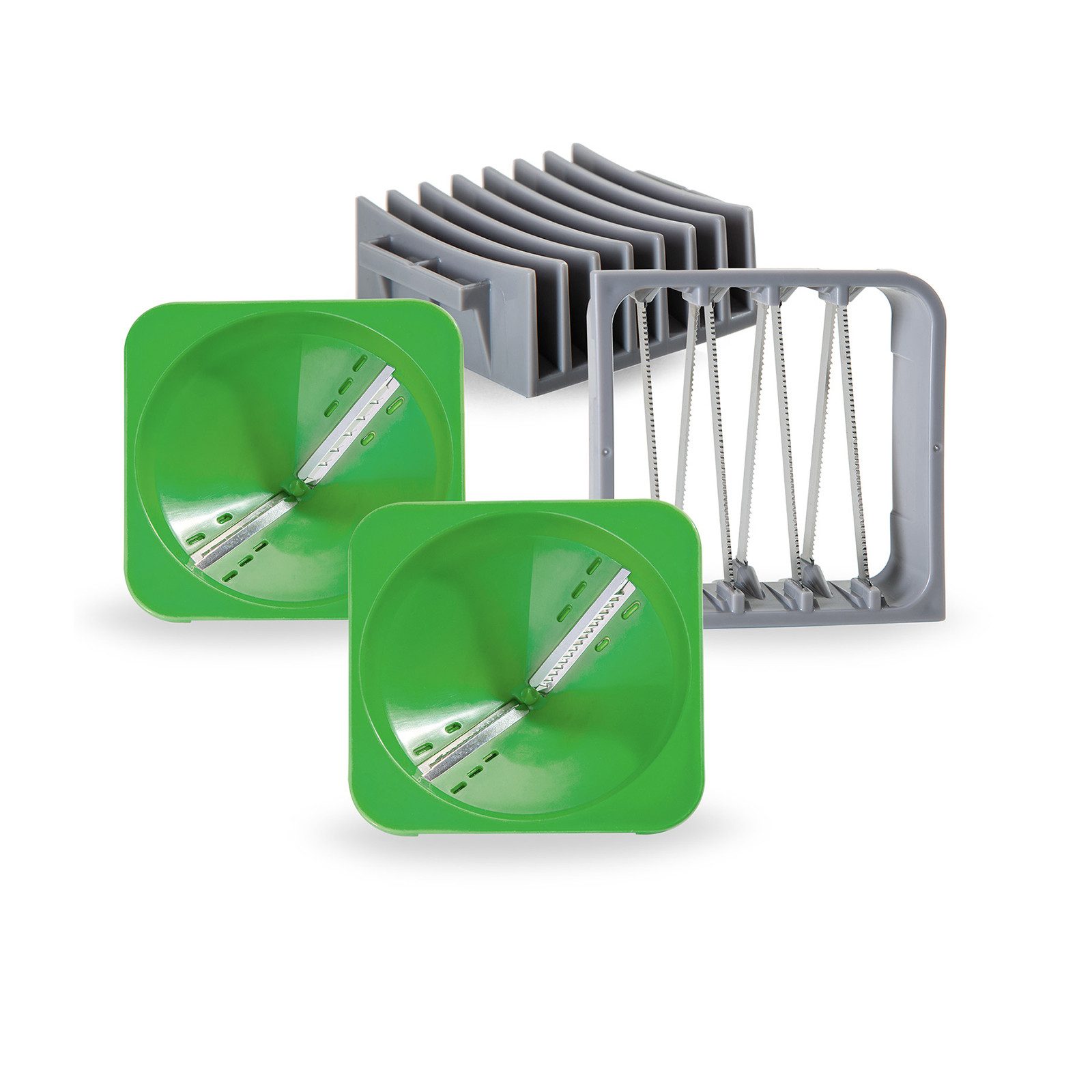 Reibeaufsatz Nicer Dicer Julietti Messereinsätze Set 4-tlg.