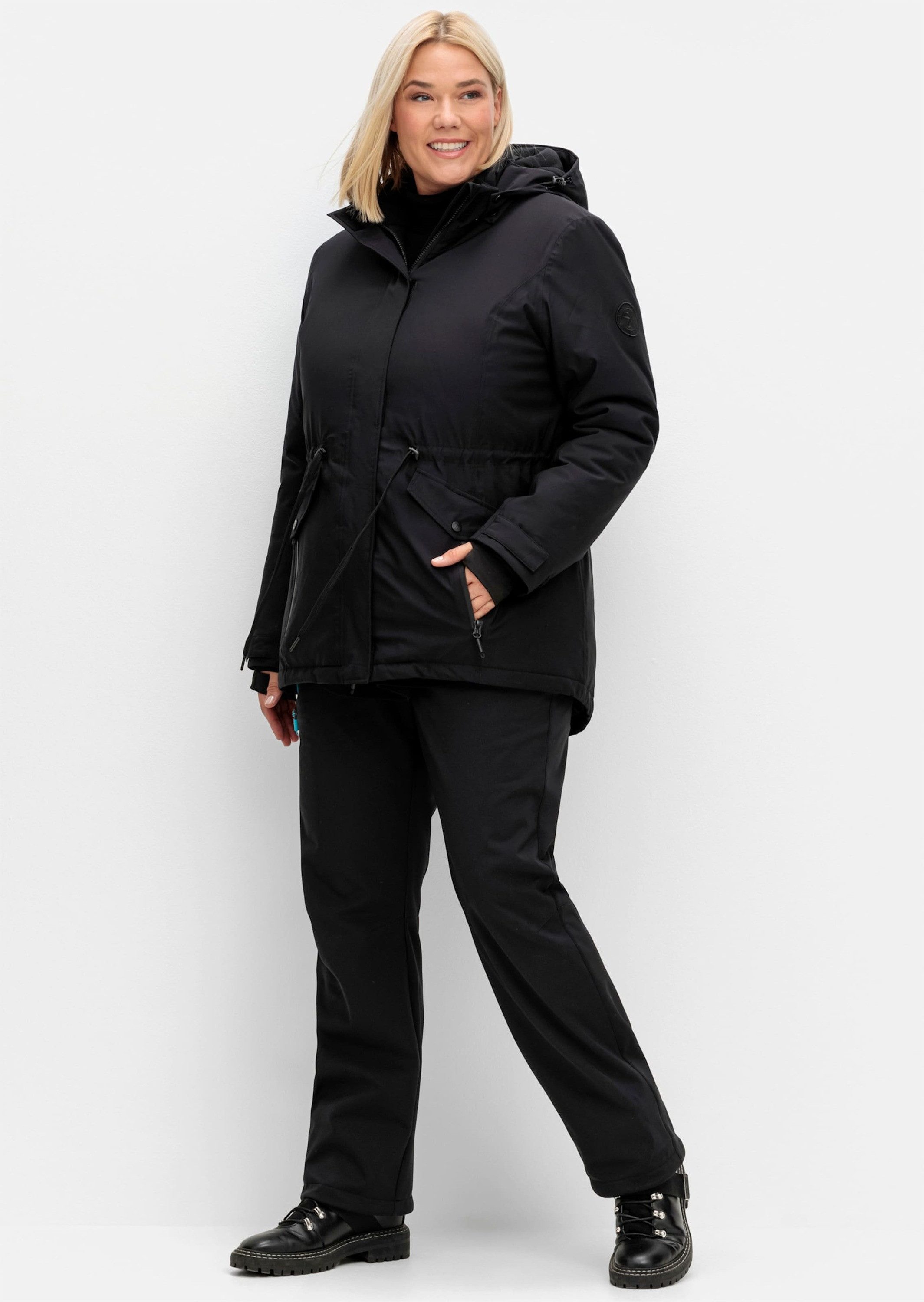 Sheego Trainingsjacke Outdoorjacke Langarm