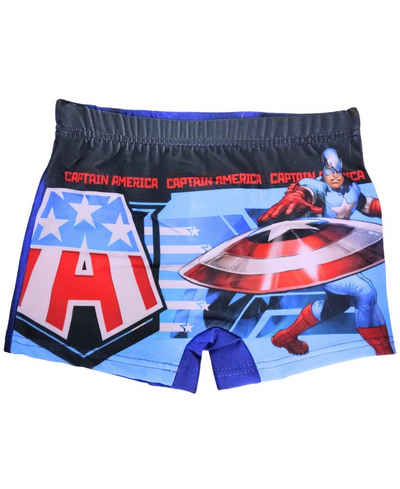 The AVENGERS Badehose Captain America Schwimmhose - Jungen Bademode Gr. 98 - 128 cm