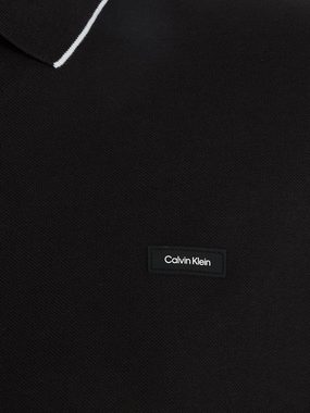 Calvin Klein Big&Tall Poloshirt BT_STRETCH PIQUE TIPPING LS POLO mit Markenlabel
