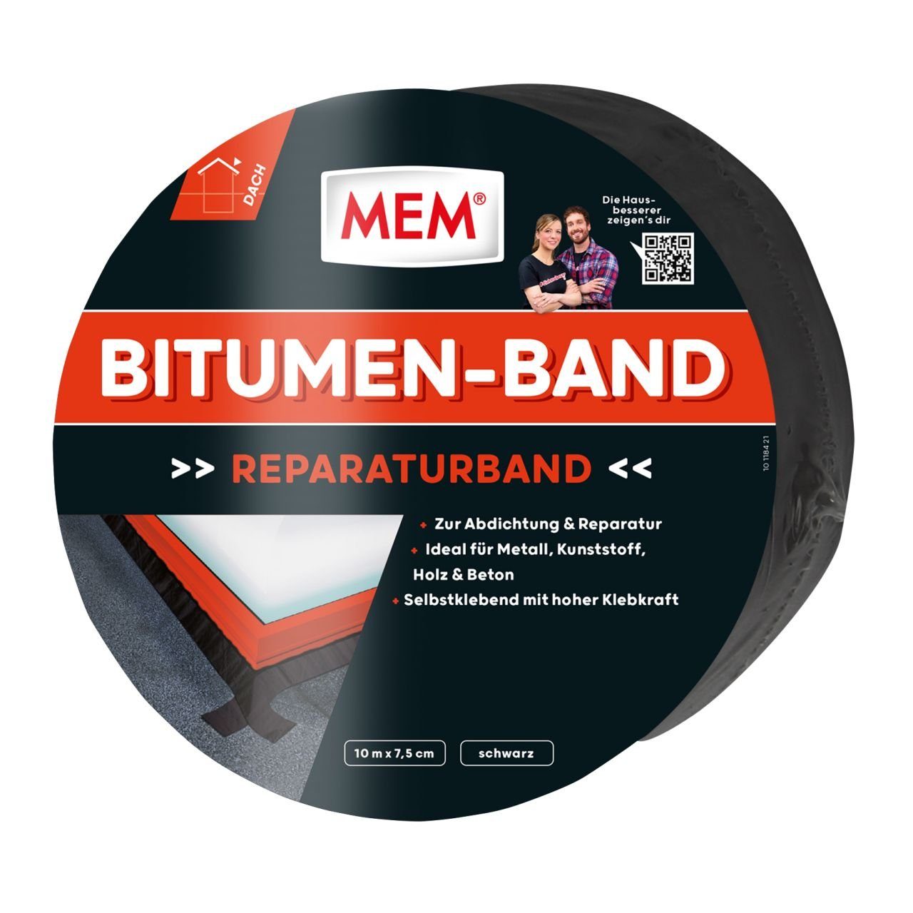 MEM Bauchemie Dichtband MEM Bitumen-Band 10 m x 7,5 cm schwarz