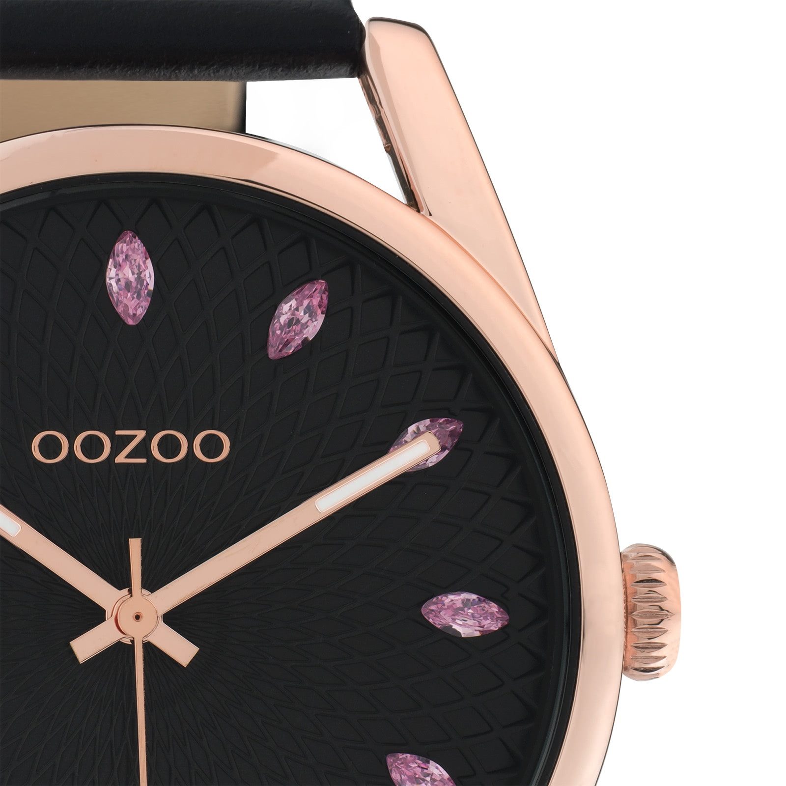 OOZOO Quarzuhr Oozoo Damen Armbanduhr schwarz Analog, (Analoguhr), Damenuhr günstig online kaufen