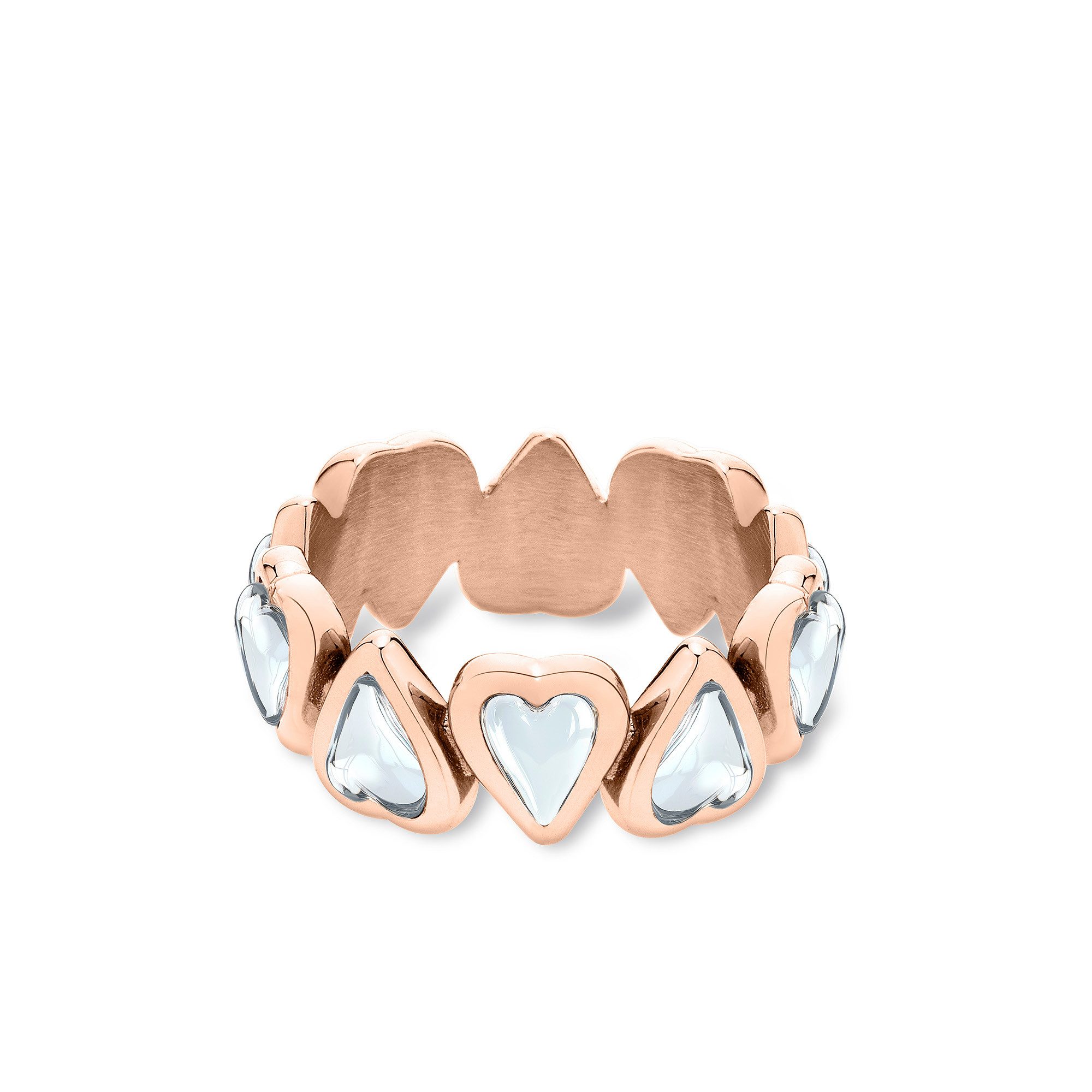 Fingerring Glass Heart, Herz