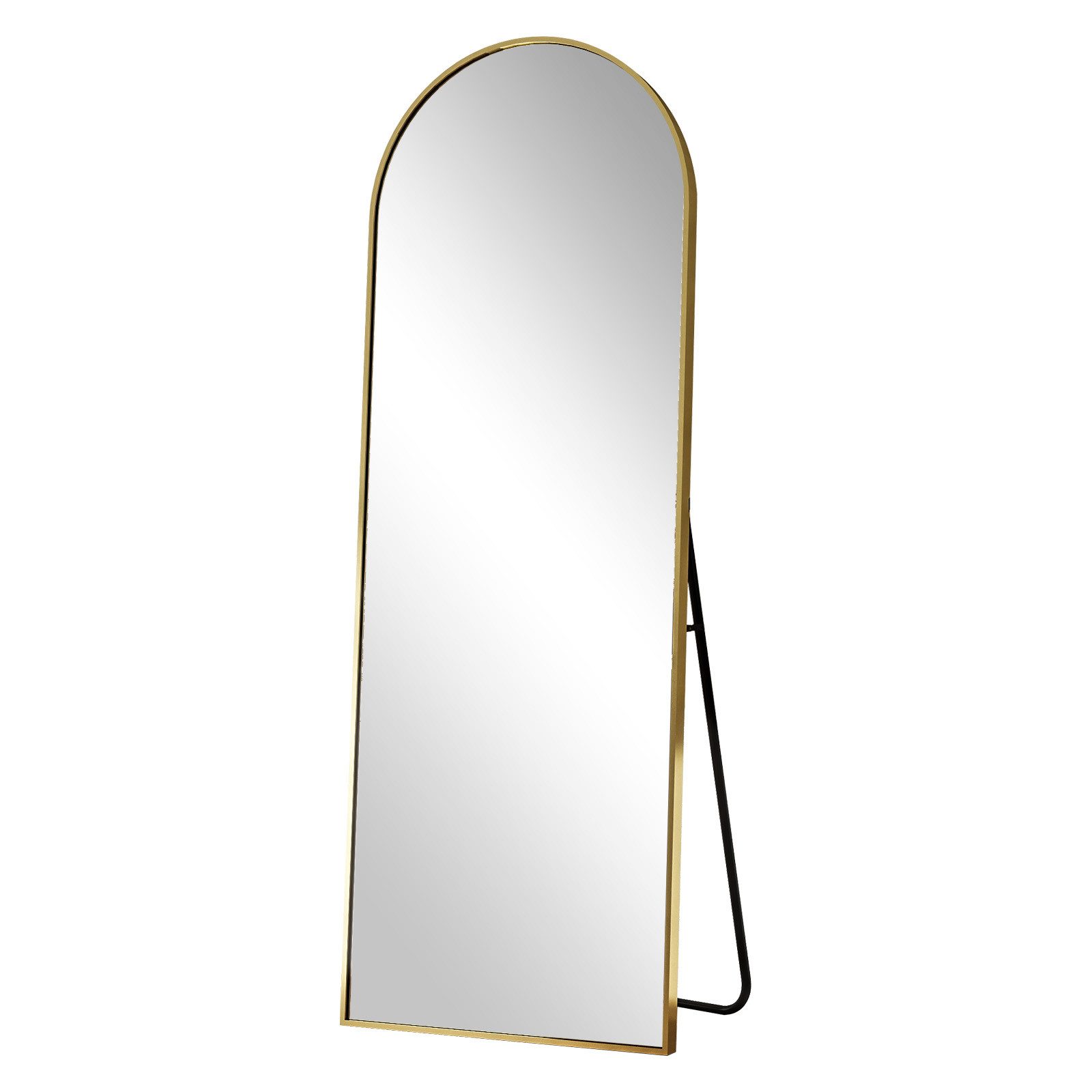 BEAUTYPEAK Ganzkörperspiegel großer Bogenspiegel (165cm*60cm, 150cm*40cm, 180cm*76cm, Halterung für Wandmontage, mit Ständer)