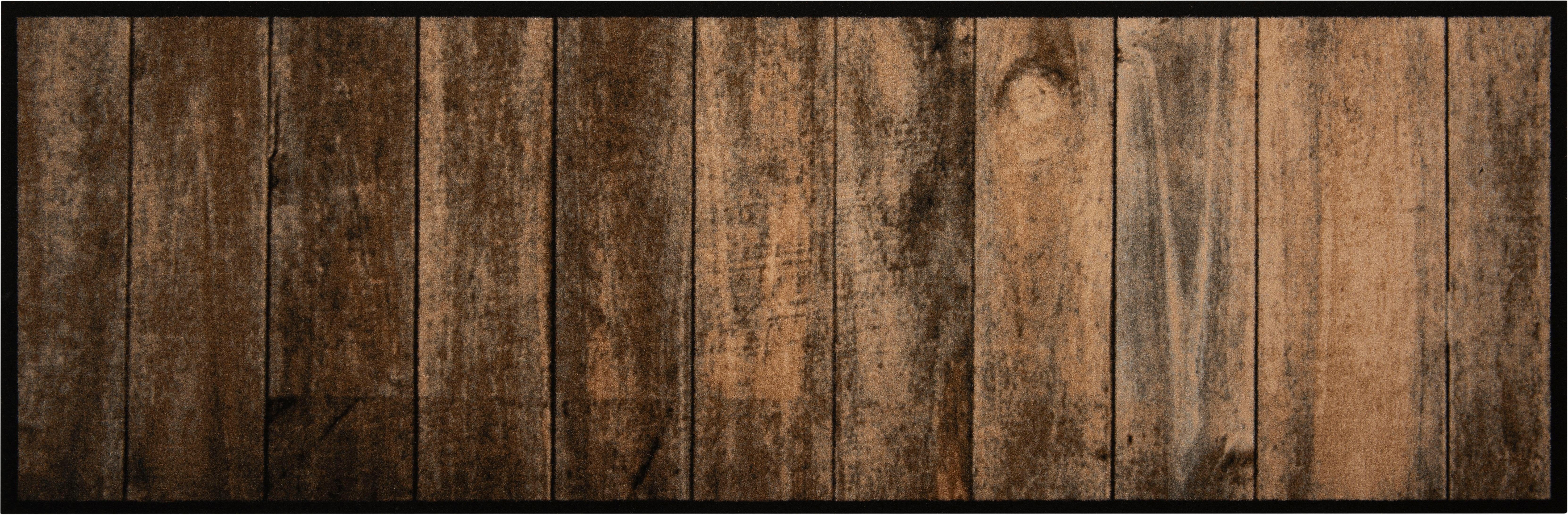 Küchenläufer Wood, HANSE Home, rechteckig, Höhe: 5 mm, Läufer, Rutschfest, Küchenteppich, Küche, Teppich, Pflegeleicht, Flur