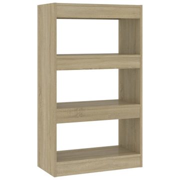 furnicato Bücherregal Bücherregal/Raumteiler Sonoma-Eiche 60x30x103 cm Holzwerkstoff