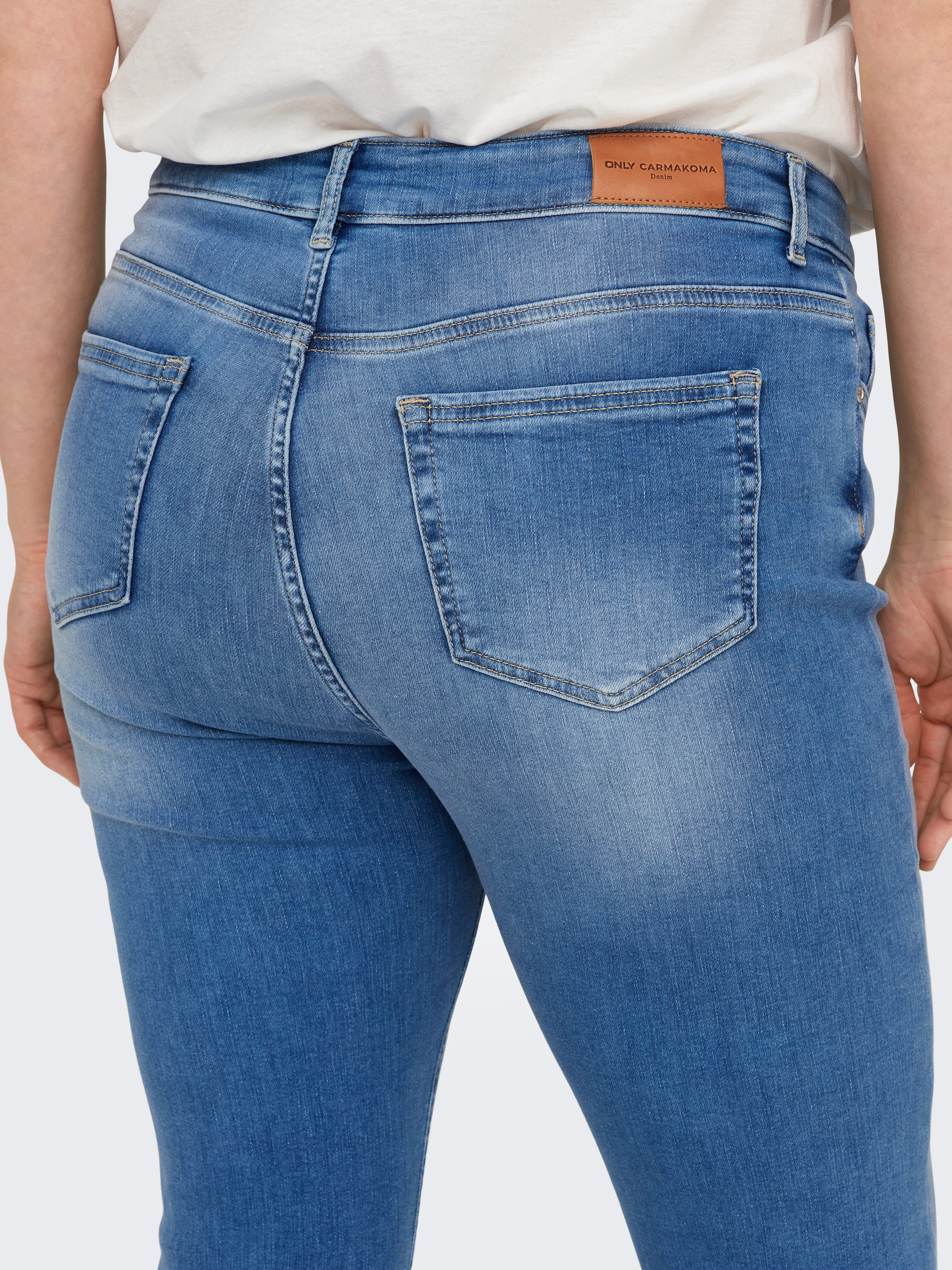 ONLY CARMAKOMA Caprijeans CARWILLY REG CAPRI Baumwollmischung, regular fit