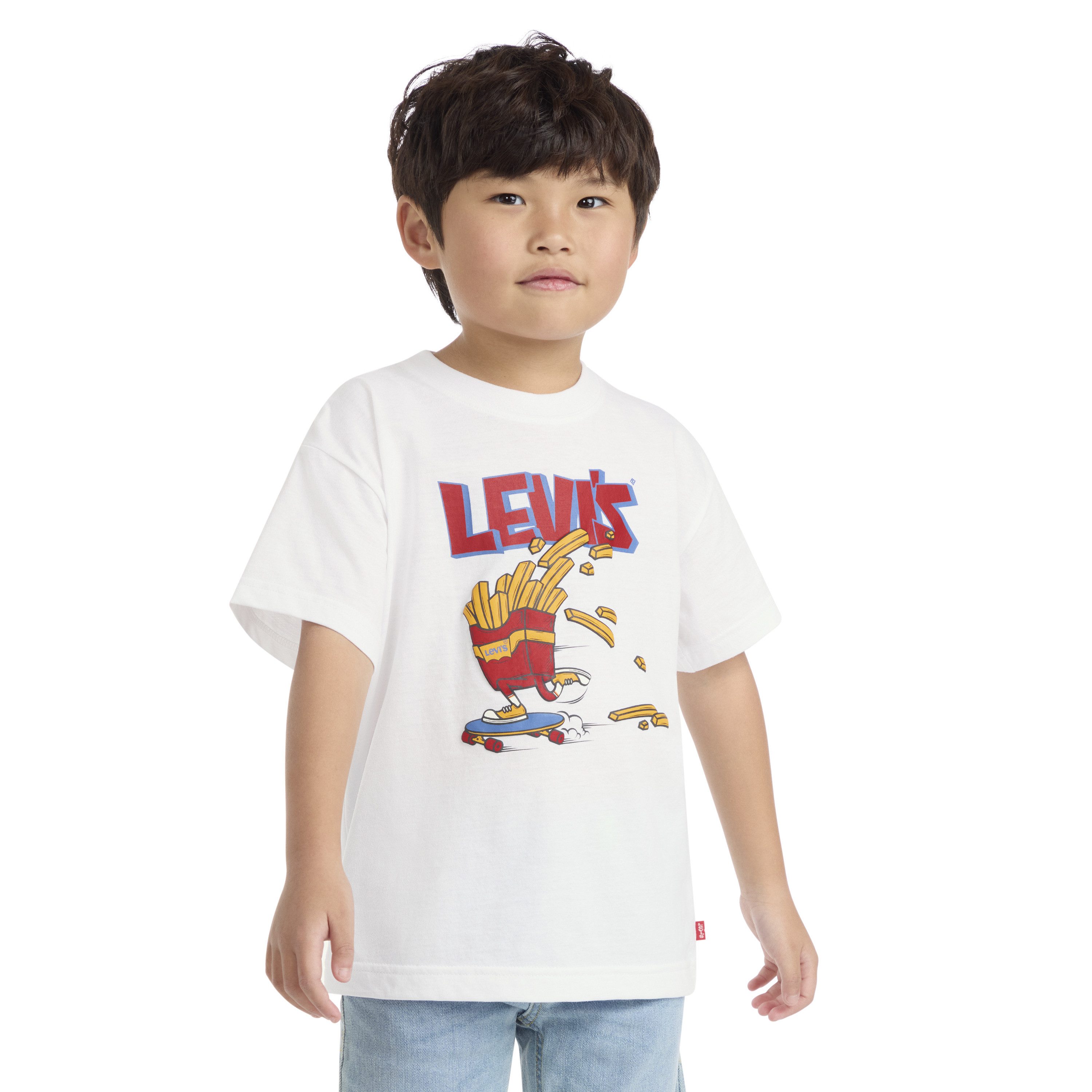 Levi's® Kids T-Shirt LVB FRIES ON THE LOOSE TEE for Boys, mit coolem Logo-Print