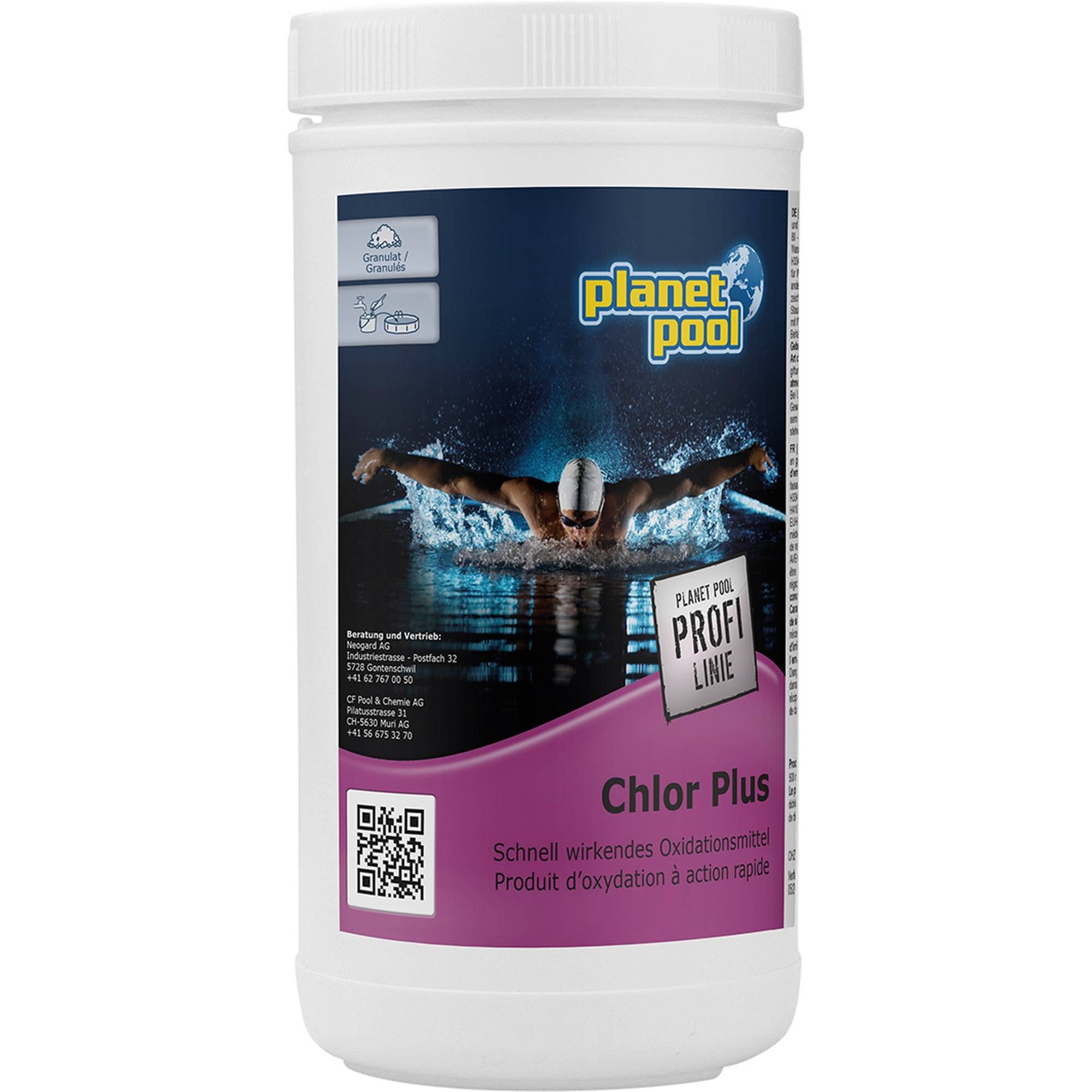 Poolpflege Planet Pool Profi Line - Chlor PLUS - Baden nach c