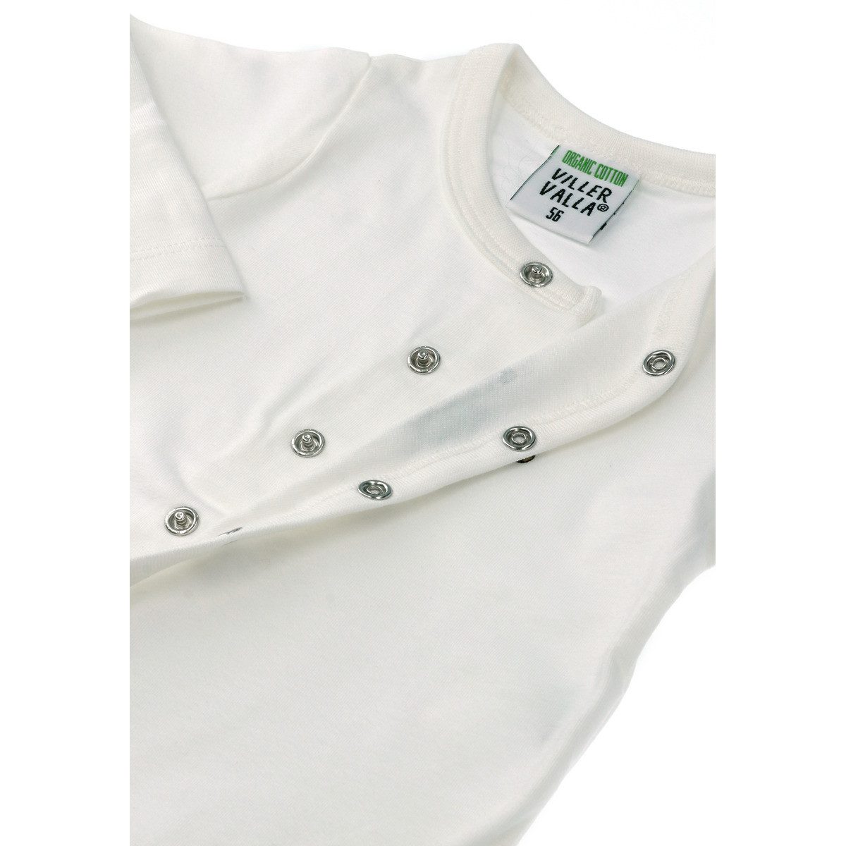 Villervalla Langarmwickelbody Schaf Unisex Kinder (1-tlg) Langarm Einteiler, Body, Longsleeve-Body, Bodysuit, Stretchbody