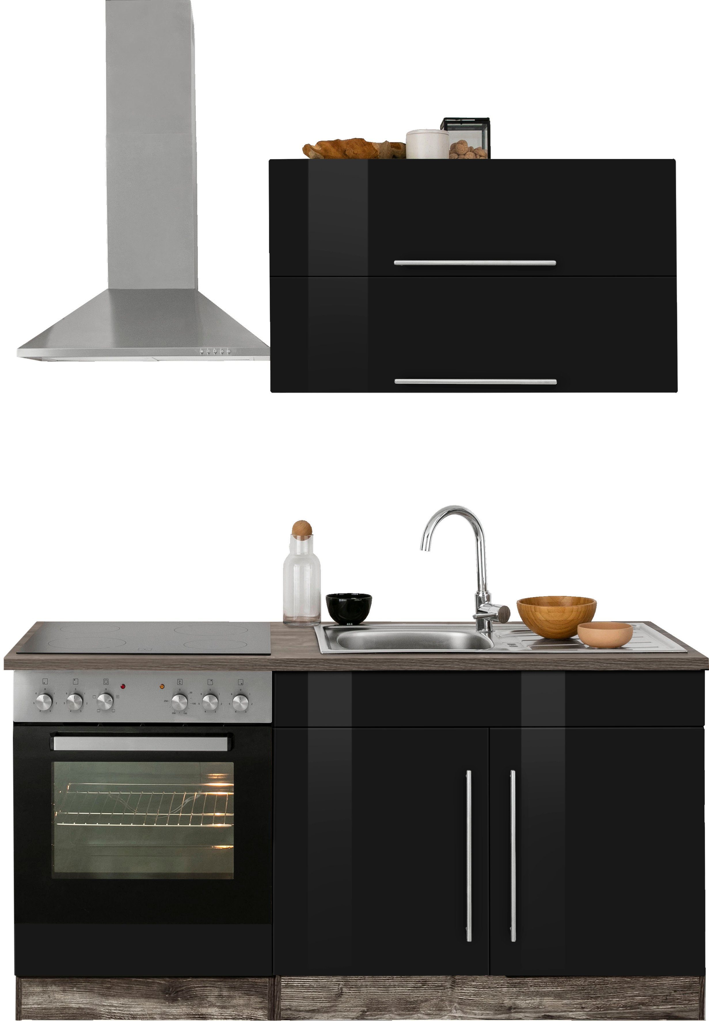 KOCHSTATION Küchenzeile KS-Samos, Breite 160 cm, günstig online kaufen
