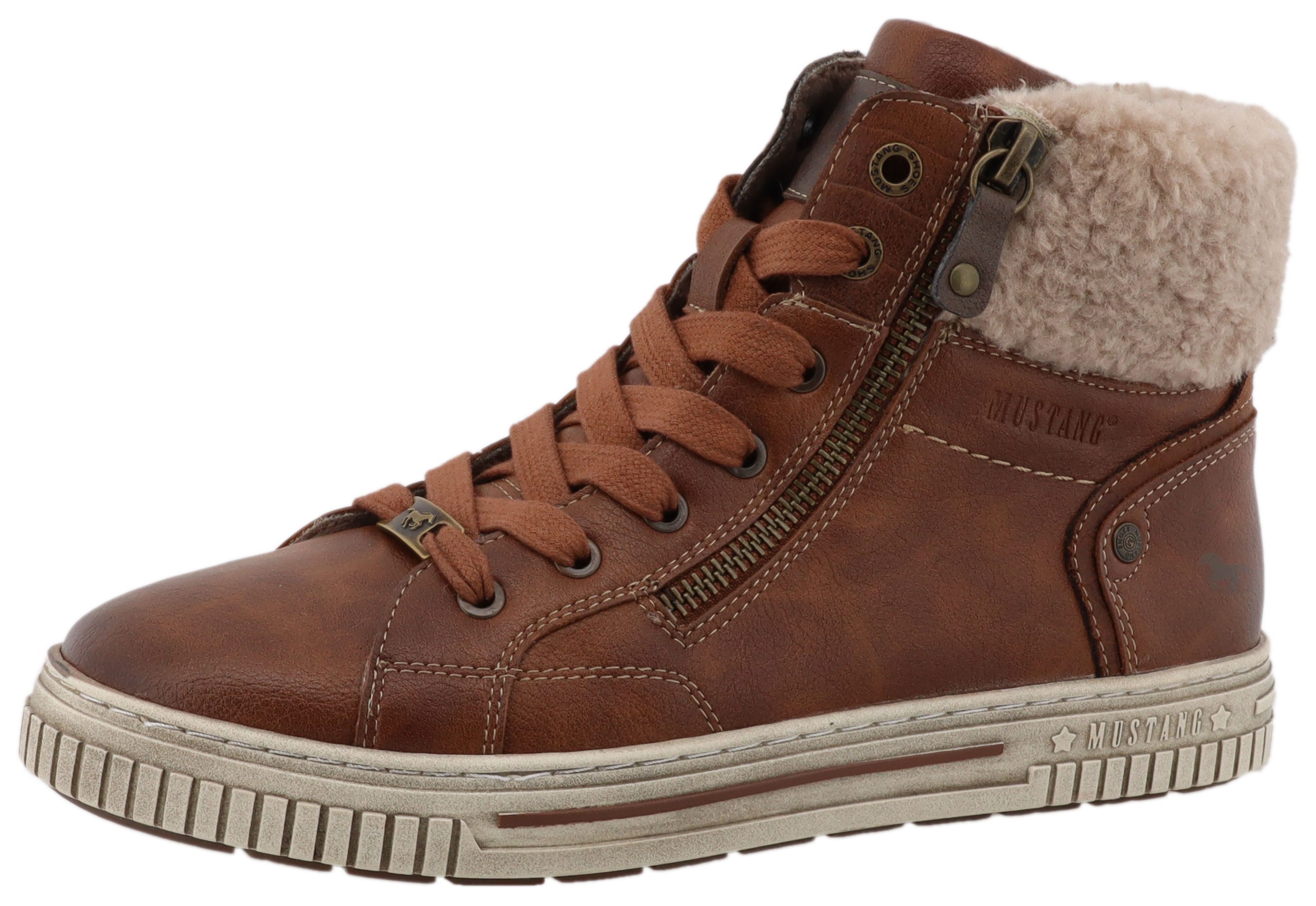 Mustang Shoes Janique Winterboots High Top Sneaker, Winterboots mit Warmfut günstig online kaufen