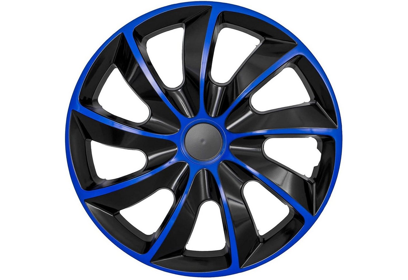 NRM Radkappen QUAD, 17 in Zoll, (4-St) Radzierblenden für Stahlfelgen Zweifarbige Radkappen Satz 4er Set 17"