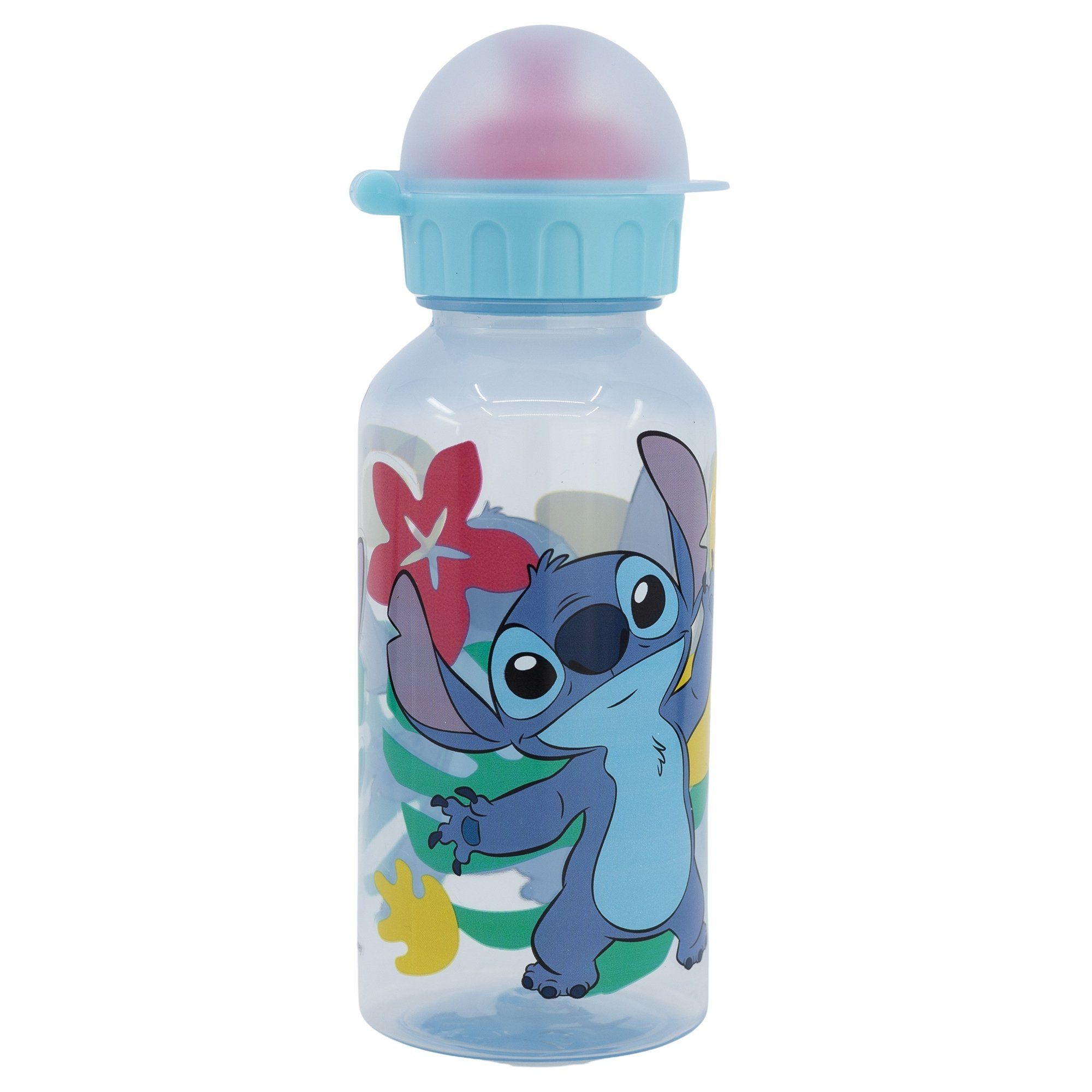 Stitch 3 Kuststoff, Brotdose Set Kammern Trinkflasche, Lunch Lunchbox Disney mit (2-tlg), 2 370 Disney tlg. ml