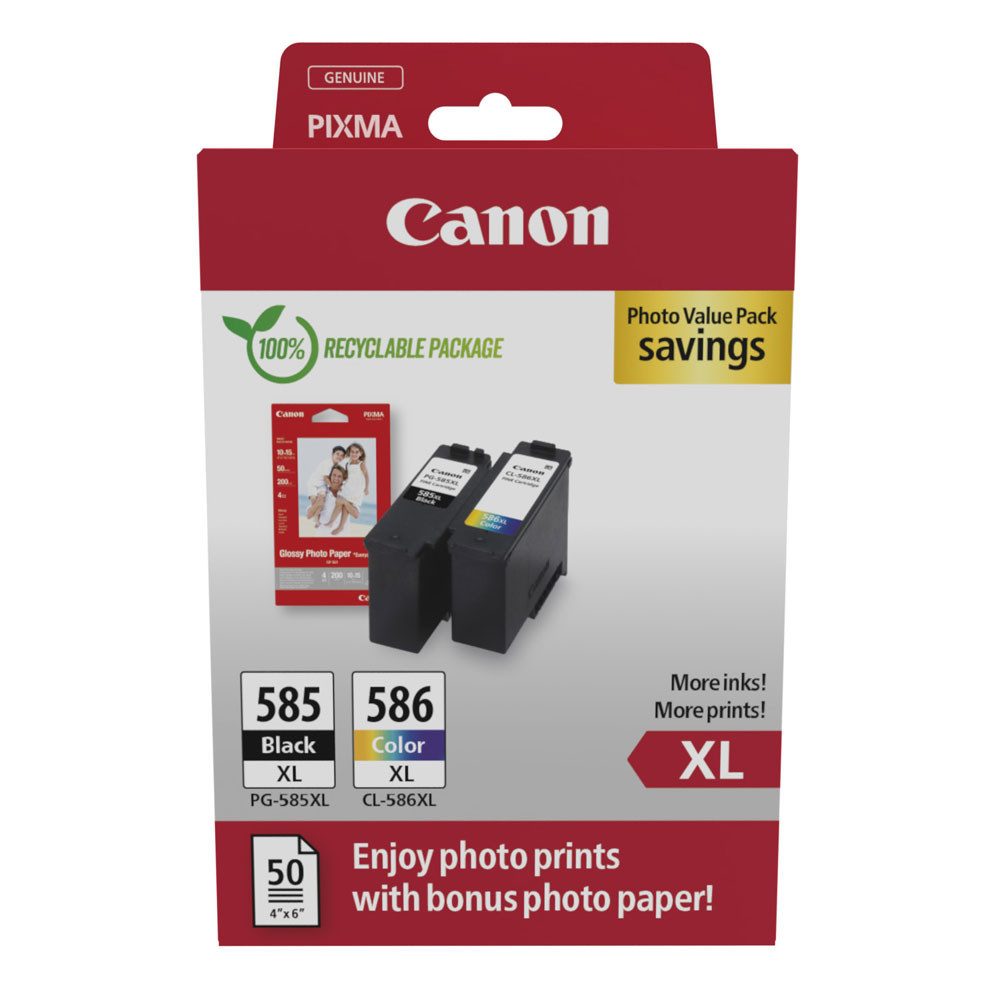 Canon PG-585XL/CL-586XL Tintenpatronen Multipack 4-farbig Tintenpatrone