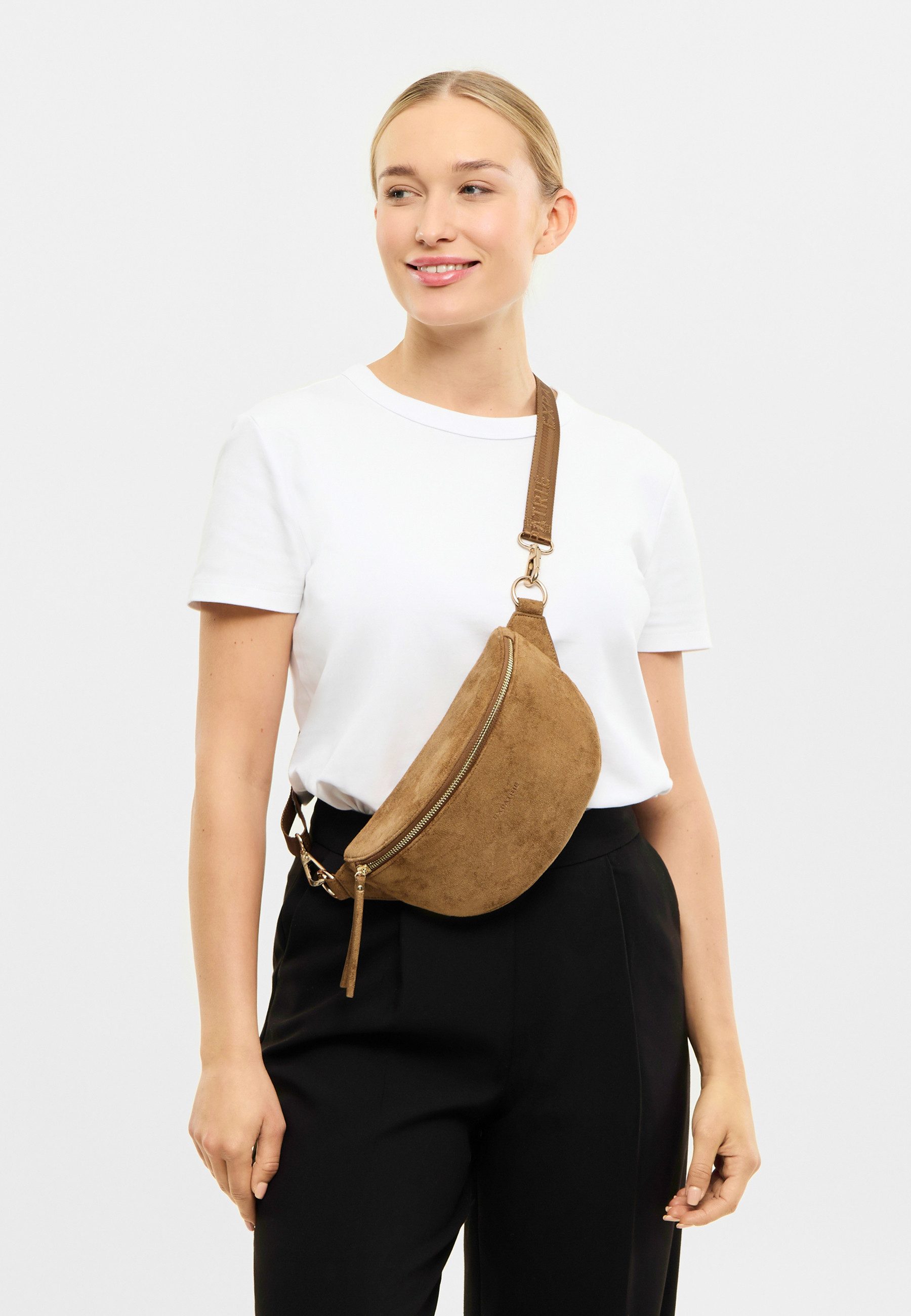Expatrié Gürteltasche Alice Small Suede (1-tlg), Bauchtasche in samtweicher Optik – Bild 2 von 5