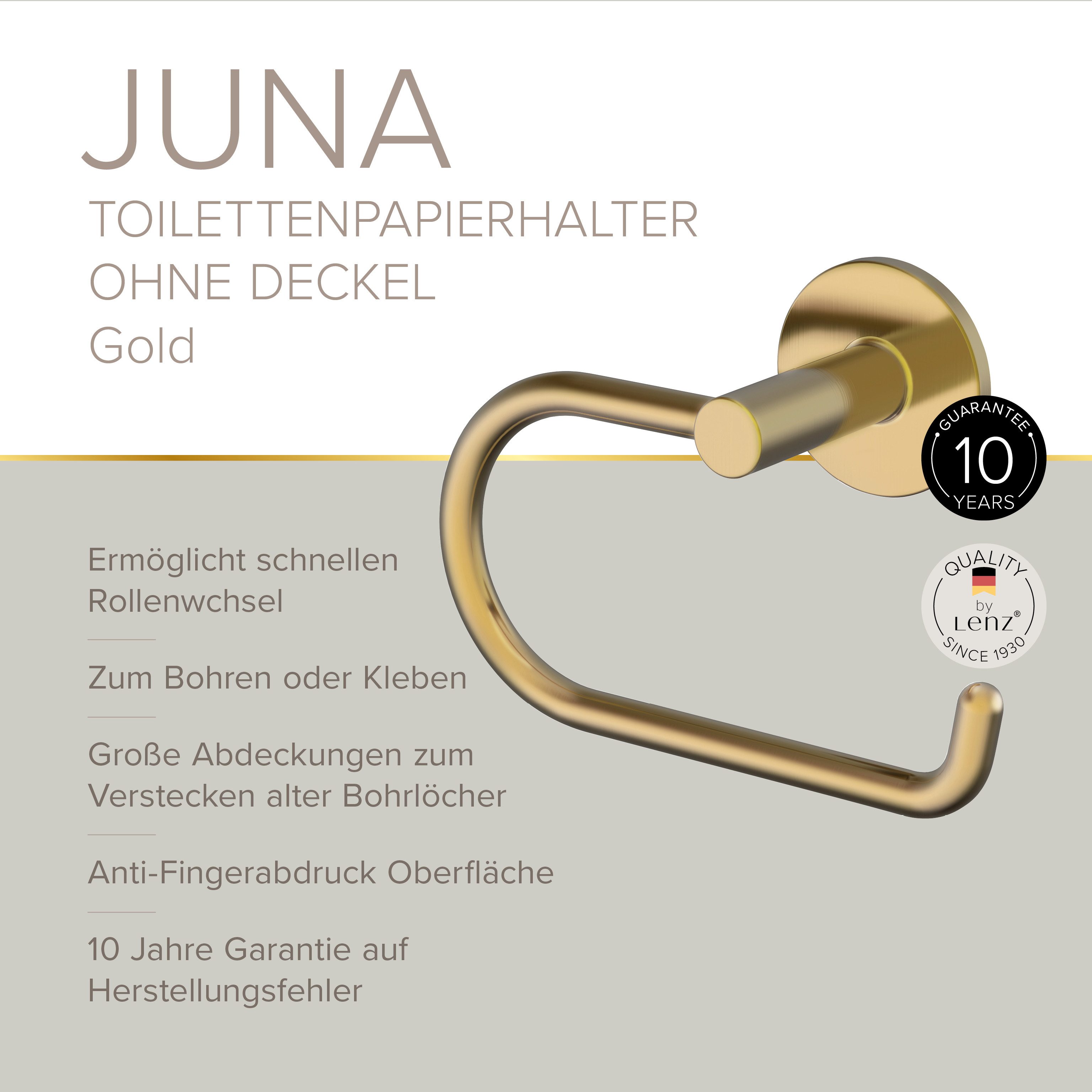 Lenz Toilettenpapierhalter HYGGE, JUNA