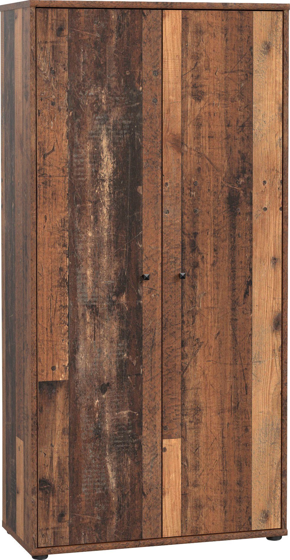 FORTE Schuhschrank Tempra, Mehrzweckschrank, 2 Türen, Einlegeböden, Höhe 149,5,5 cm Breite 73,7 cm