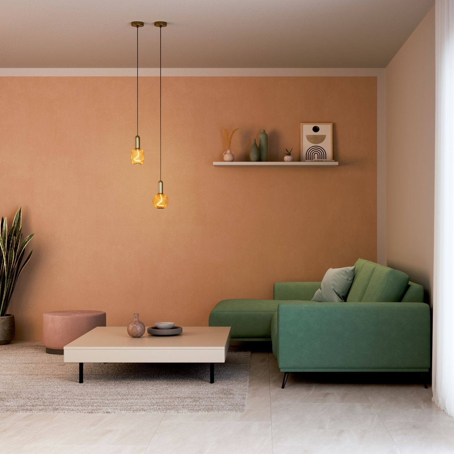 Licht-Erlebnisse LED-Leuchtmittel LAMP, E27, Warmweiß, Deko Birne E27 Ø 10 cm 1800 K 170 lm ultra-warmweiß in Gold dimmbar