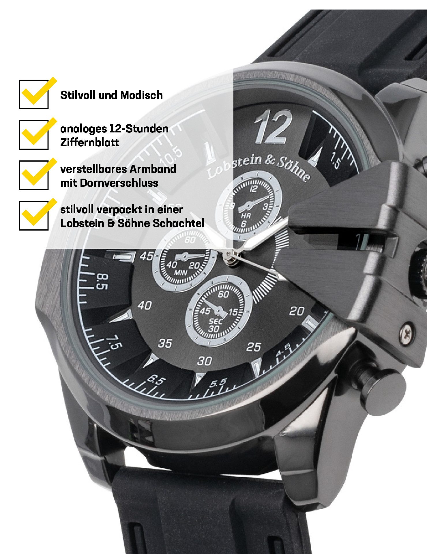 Lobstein & Söhne Multifunktionsuhr "Fridolin"