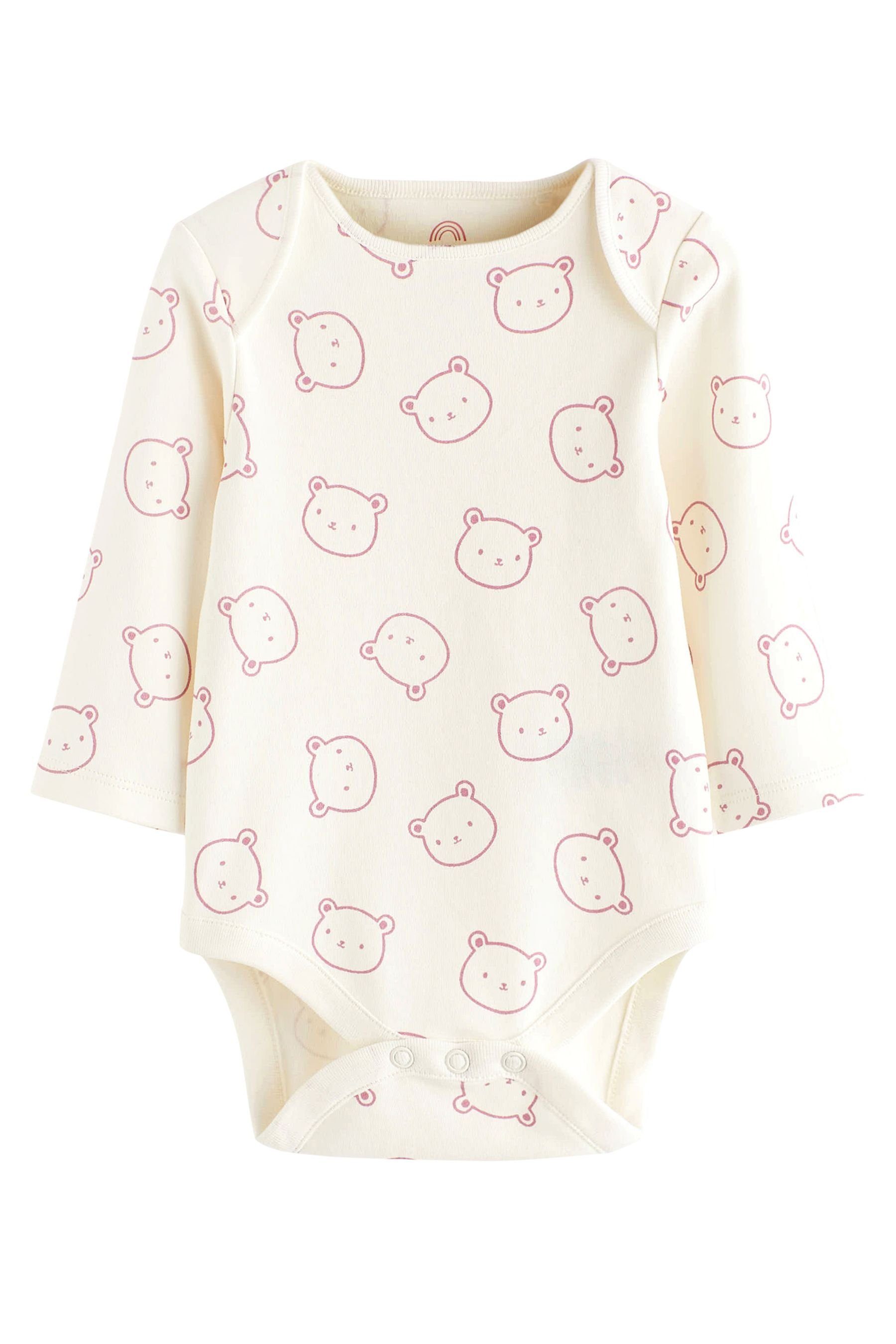 Next Langarmbody 4er-Pack Baby-Bodysuits mit langem Arm (4-tlg)