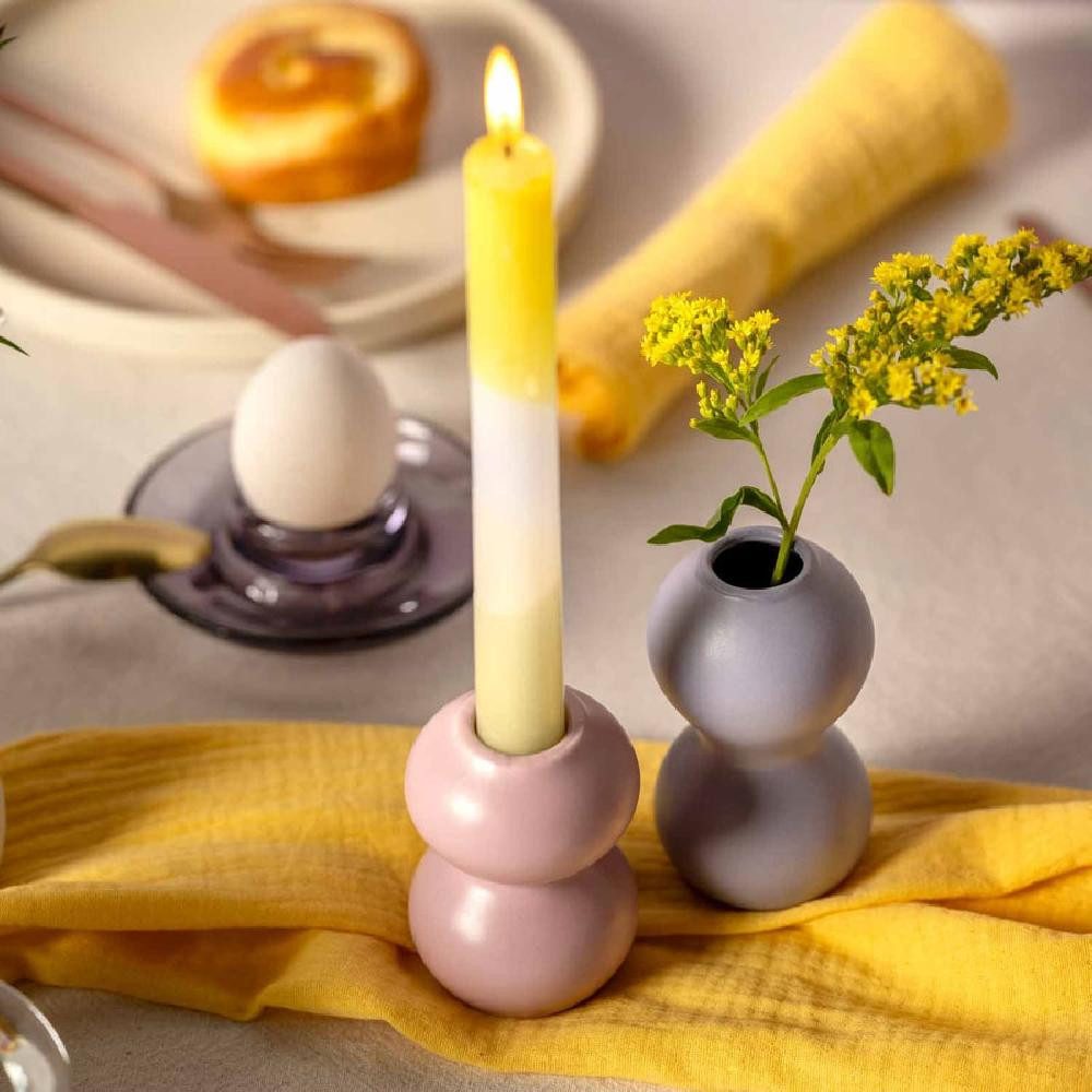 LEONARDO Osterfigur Leonardo Kerzenleuchter Vivace Keramik Flieder (11cm)