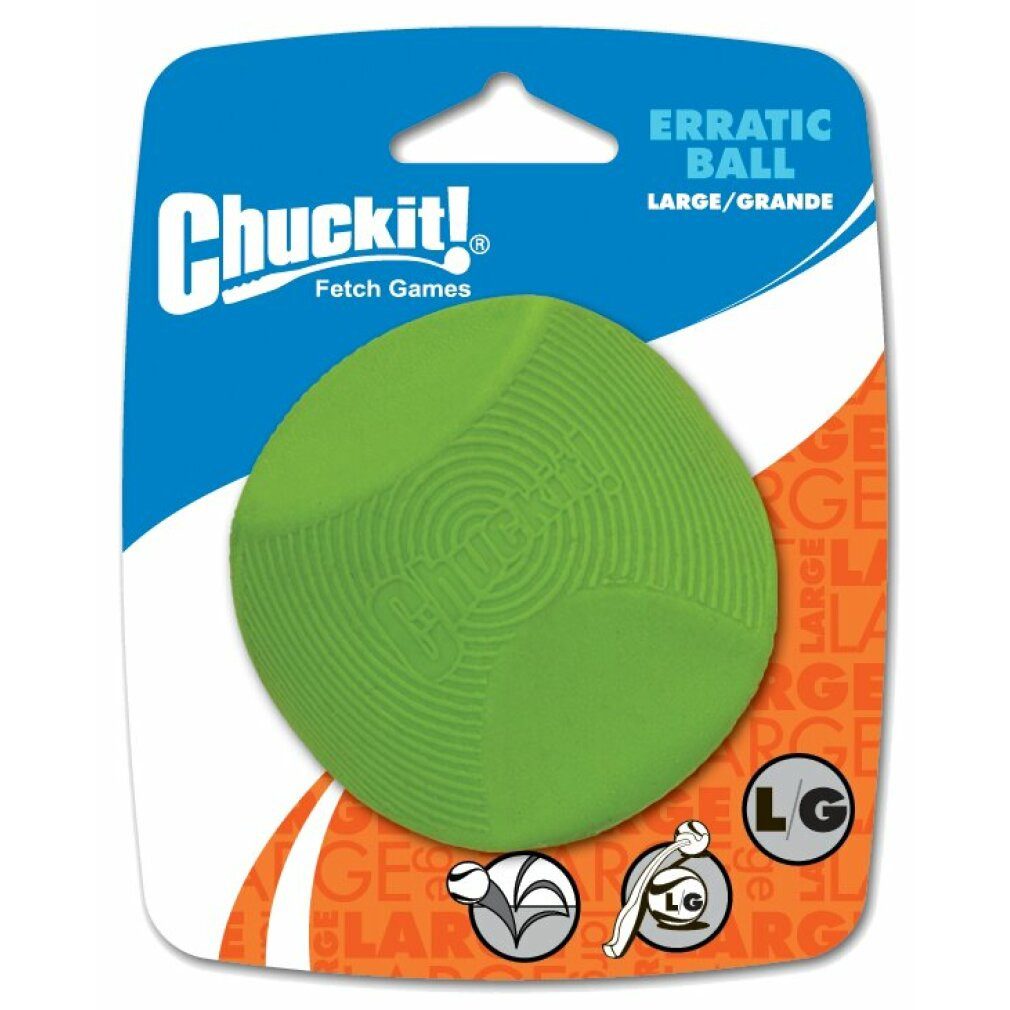 Chuckit Tierquietschie Erratic Ball L 7 cm 1 Pack
