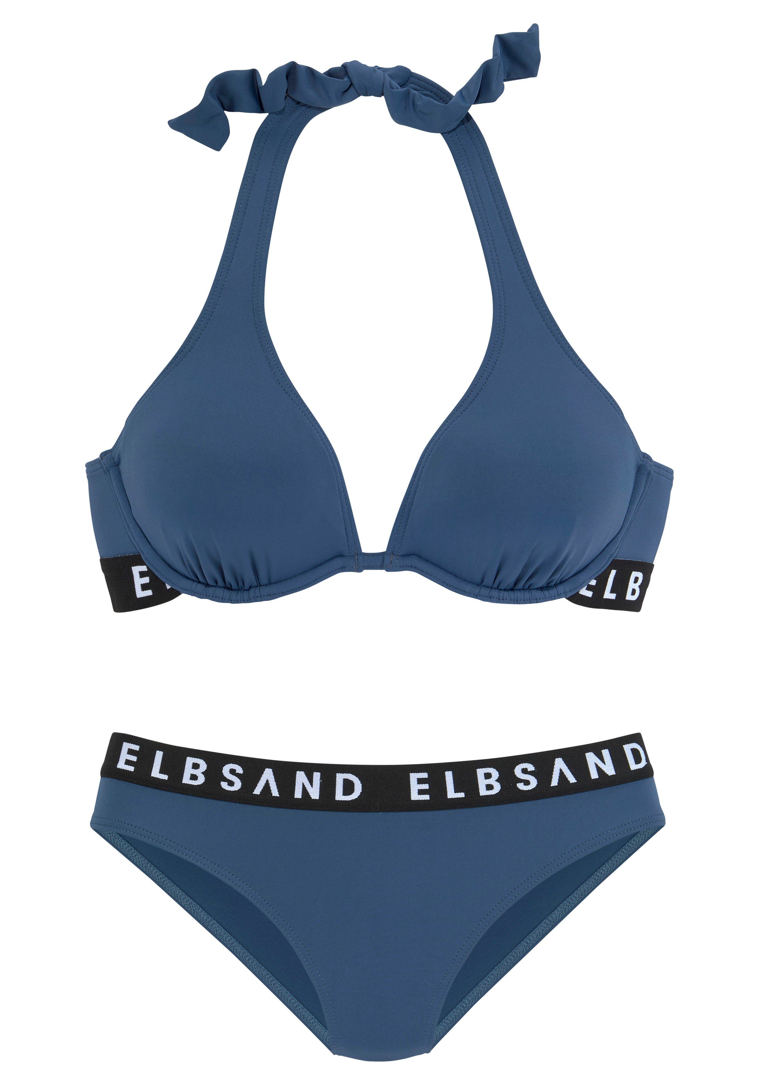 Elbsand Bügel-Bikini mit Markenschriftzügen in Kontrastfarbe. € 69,99