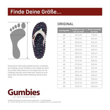 Gumbies Original in Cool Grey T-Strap-Zehentrenner aus recycelten Materialien »in farbenfrohen Designs«