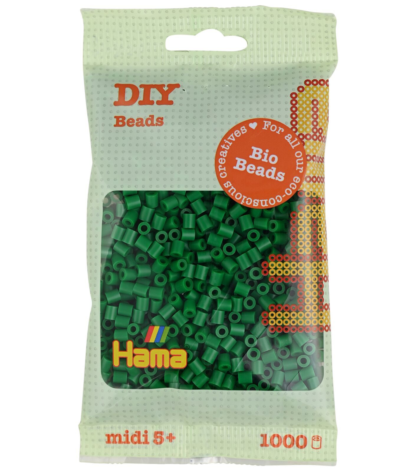 Hama Bügelperlen Hama Beutel mit 1000 Bio Midi-Bügelperlen