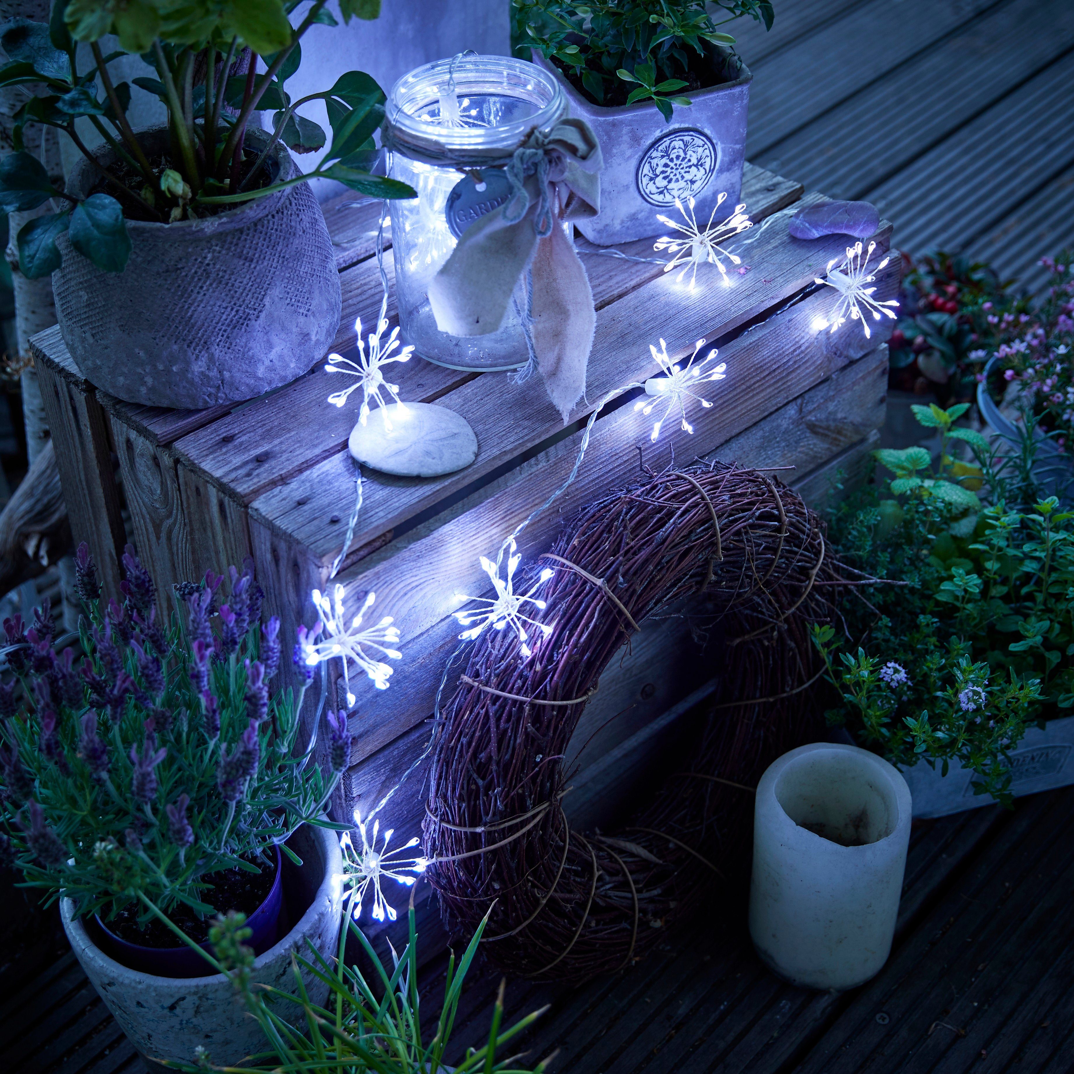 Northpoint LED-Lichterkette LED Lichterkette 200 LED Weihnachten Sparkling Leuchtball 180cm lang – Bild 5 von 5