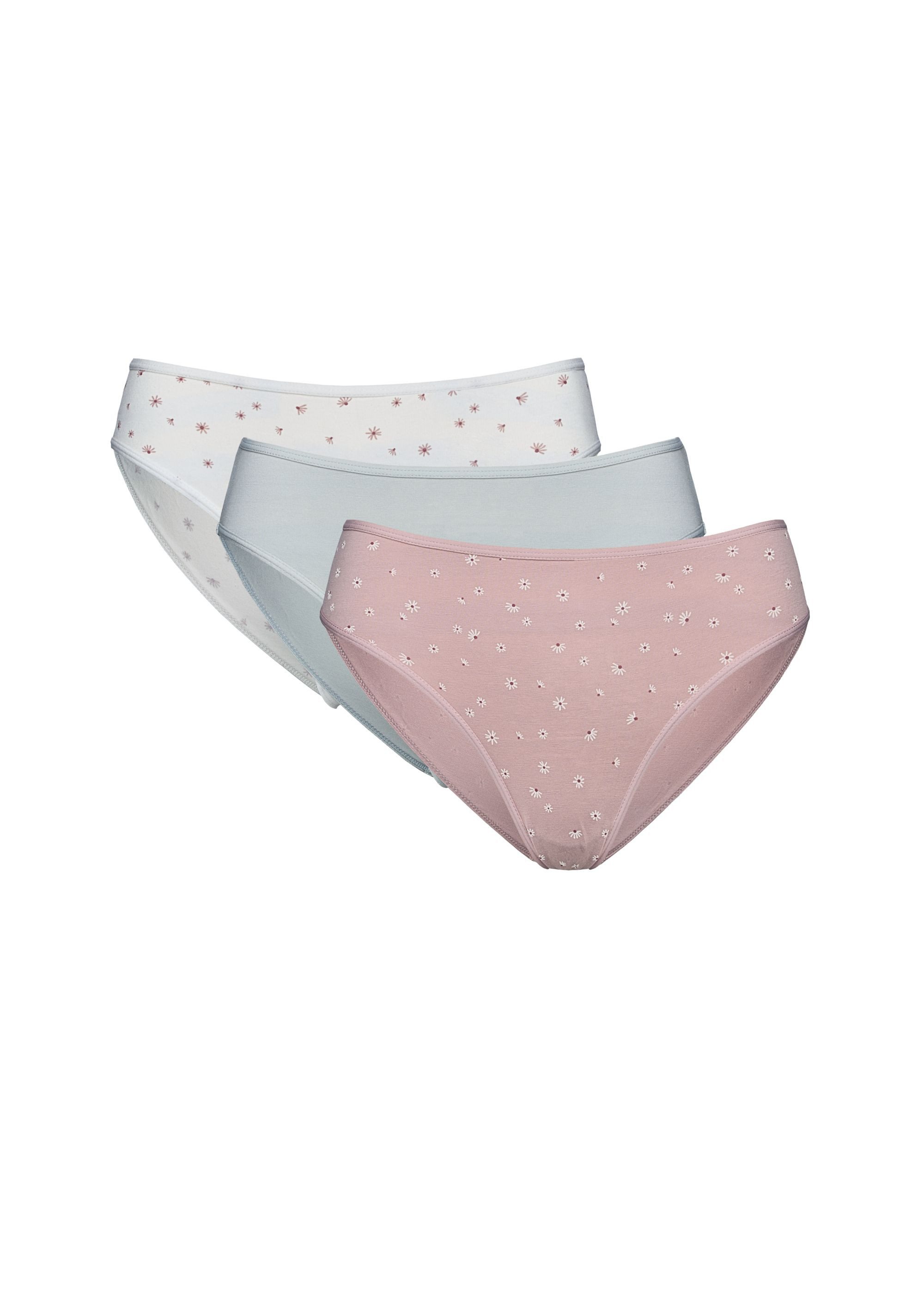 ESOTIQ Slip Slip Mia Mia im 3er Pack, Baumwoll Jersey, mit Baumwollzwickel (3er-Pack)