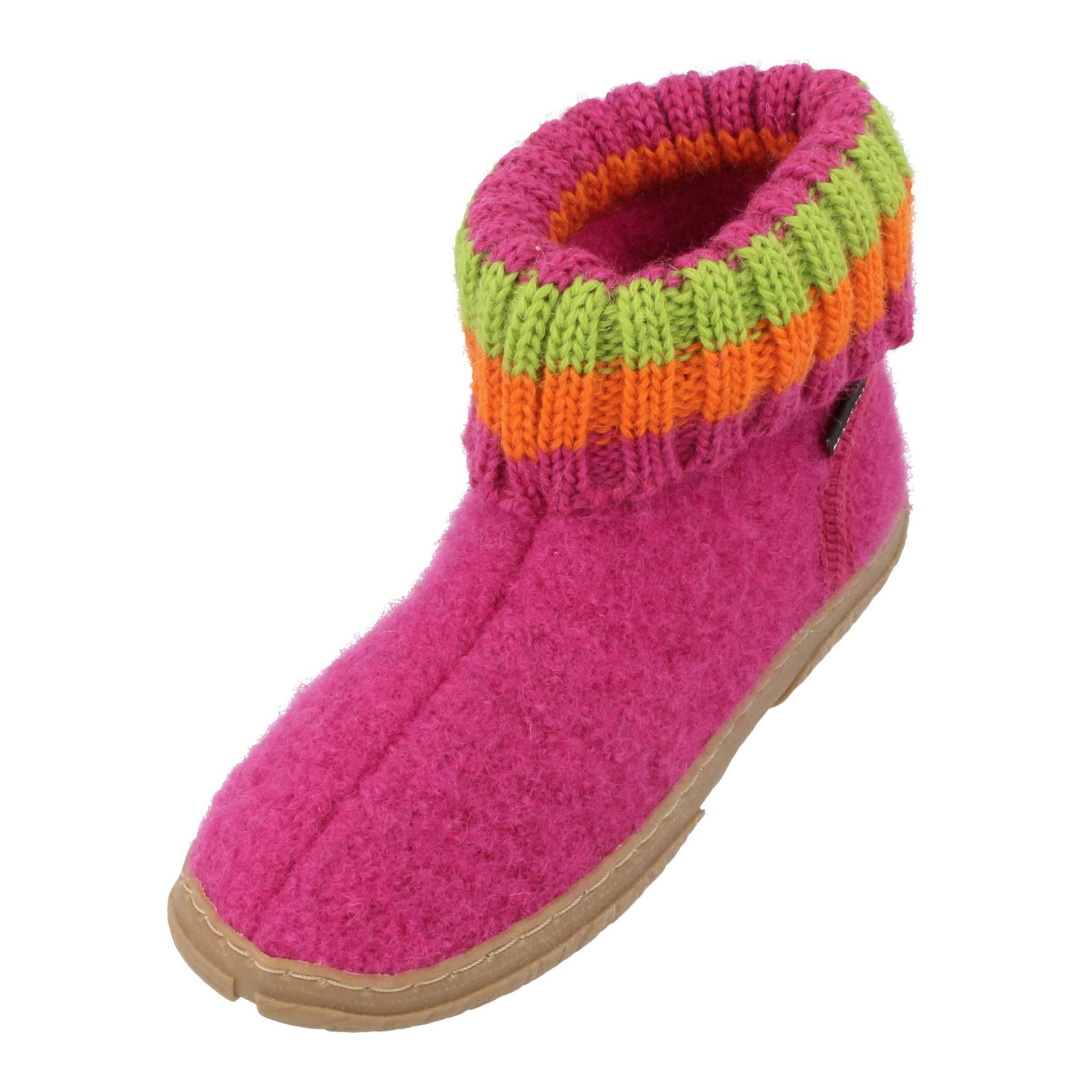 Fidelius Jona Kinderhausschuhe mit Gummisohle unisex Hausschuh