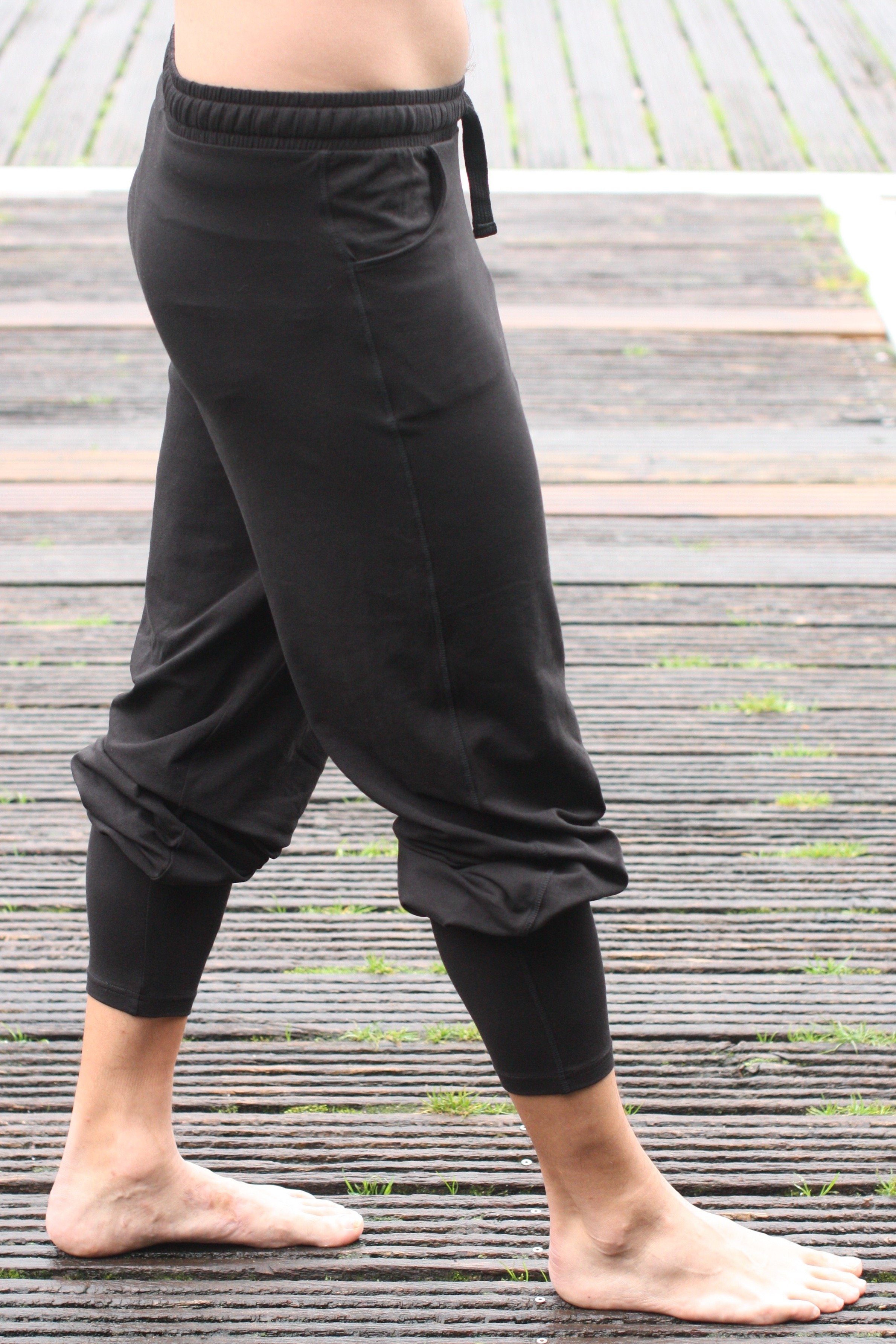 ESPARTO Yogahose Yoga- und Sporthose Sitaara unisex (mit Kordel im Bund) Bindegürtel / -kordel