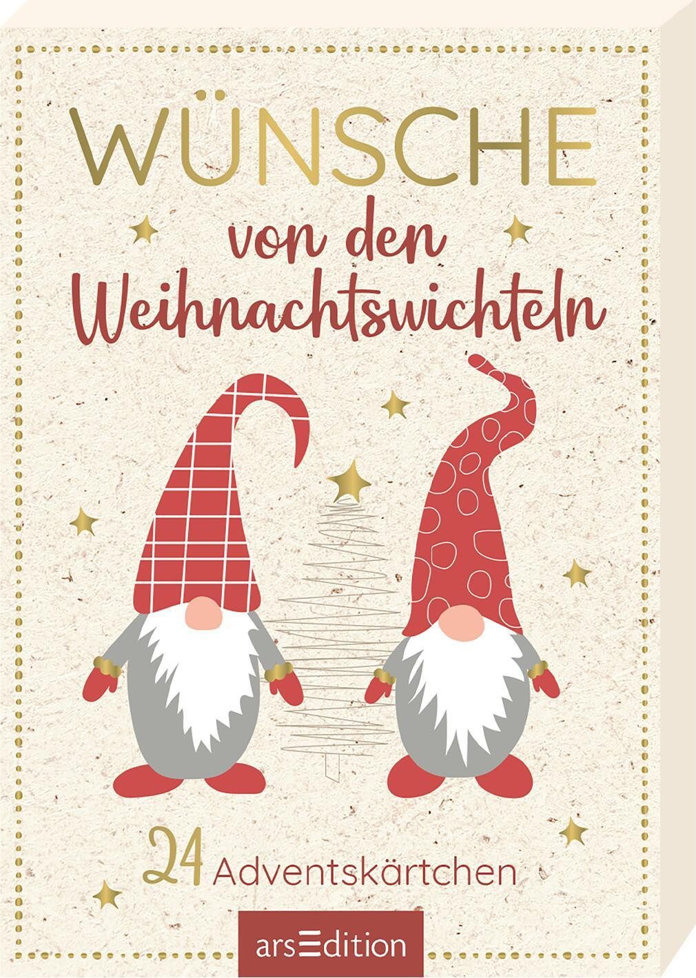 Ars Edition Adventskalender Wünsche von den Weihnachtswichteln