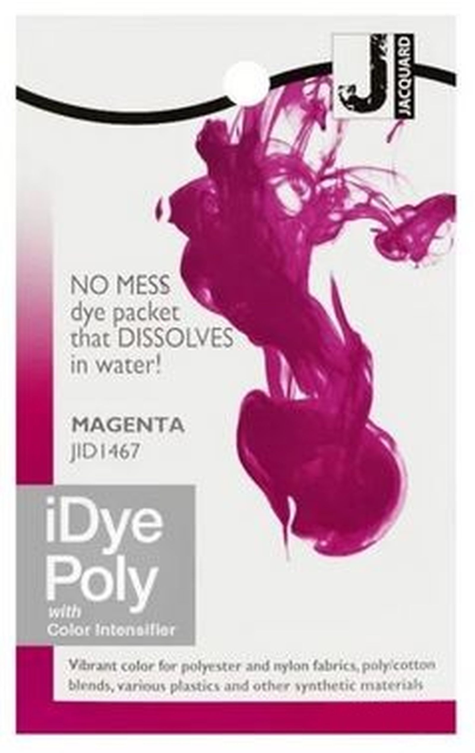 Jacquard Textilfarbe iDye Poly, Färbemittel für synthetische Gewebe, 14g Päckchen inkl. Farbverstärker