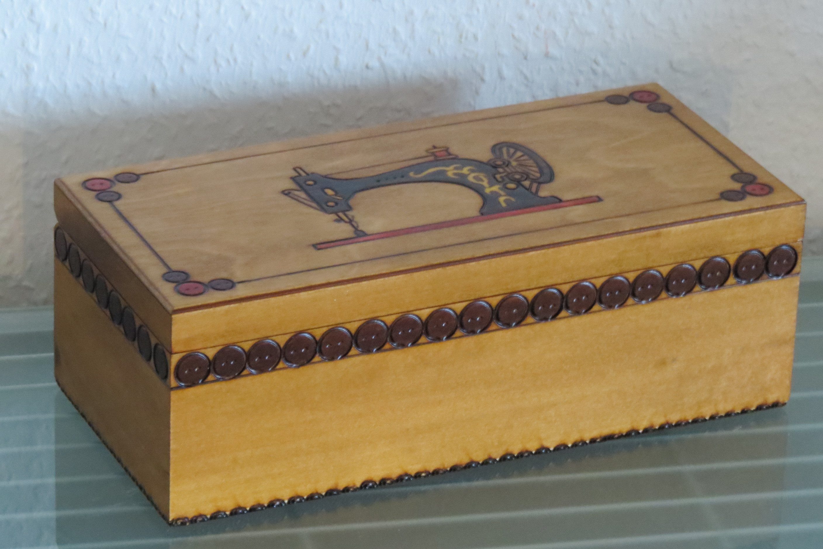 Holzprodukte Nähkästchen Nähkästchen Nähkasten Nähkorb Nähkiste Elegant Holz