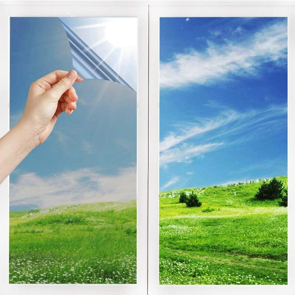Sonnenschutz-Fensterfolie Reflektierende Anti UV Spiegelfolie Fenster Temperaturregelung 90x400, UE Stock